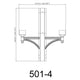 4-Light Outdoor Post Head