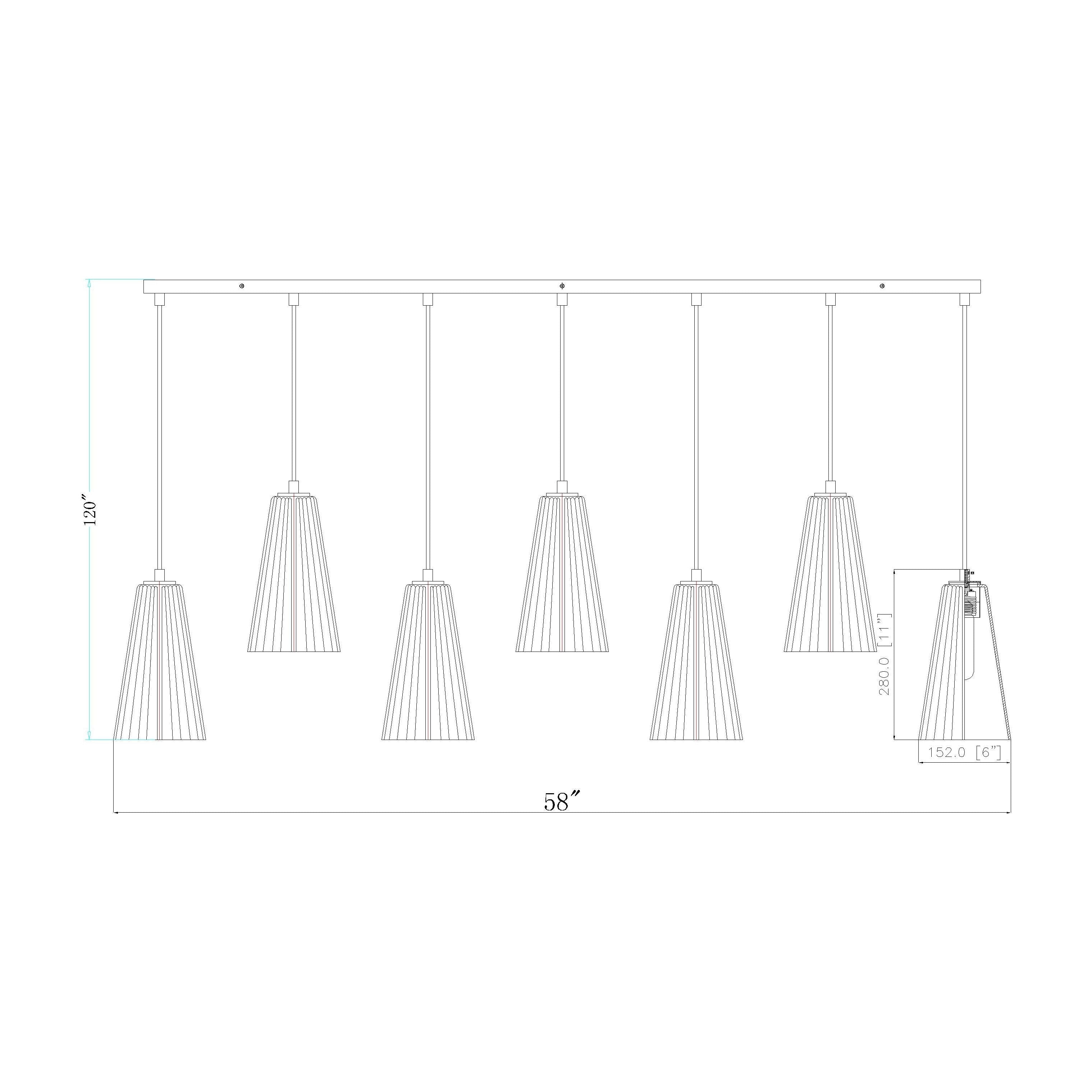 Farrell 7-Light Linear Chandelier