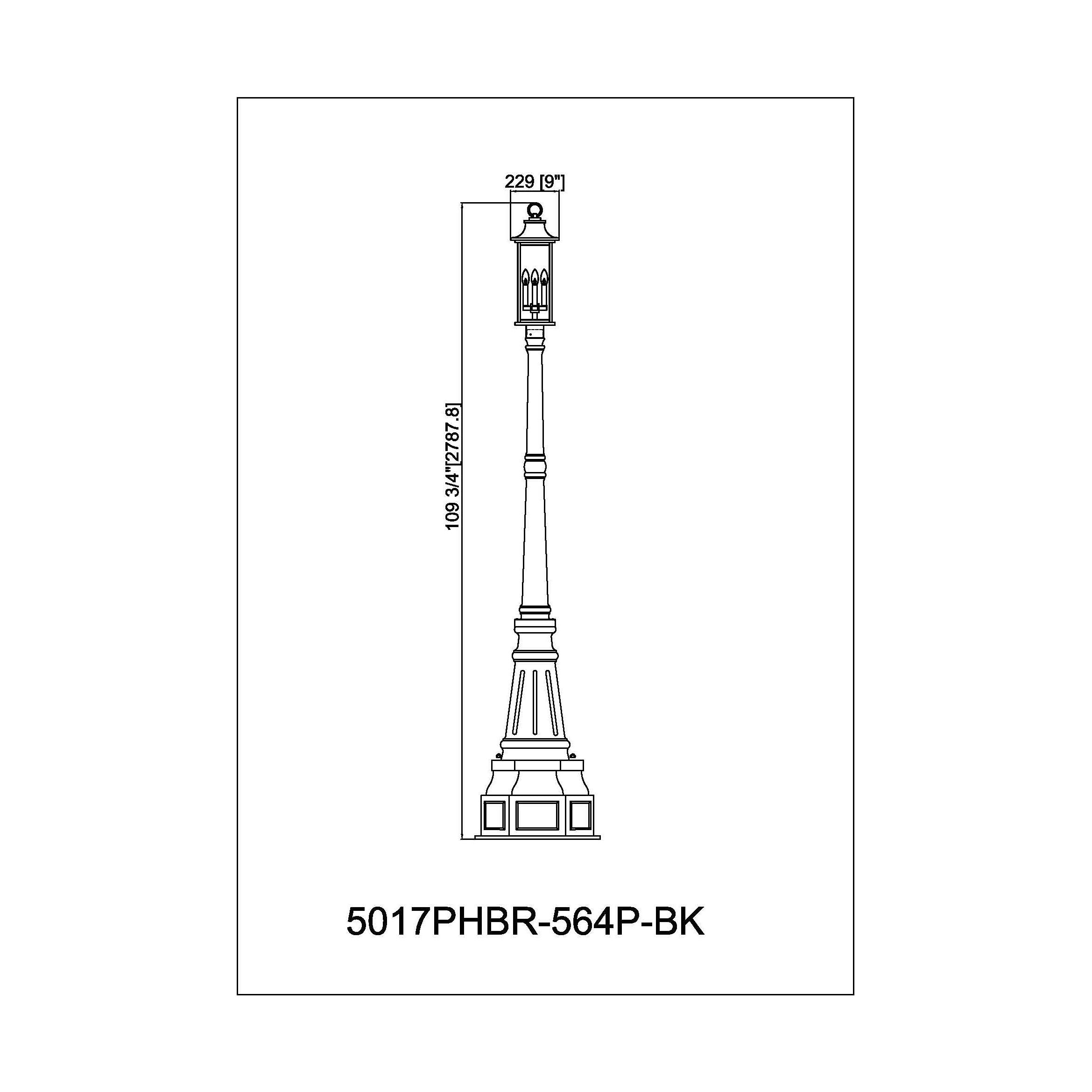 Tiberius 4-Light Outdoor Post Mounted Fixture