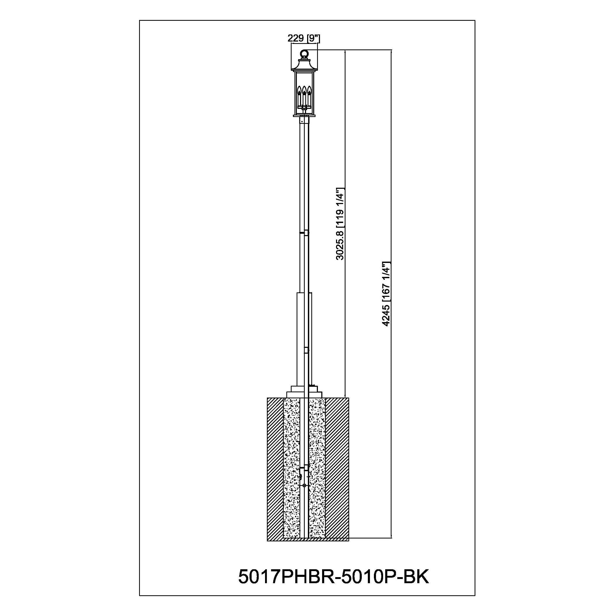 Tiberius 4-Light Outdoor Post Mounted Fixture