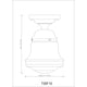 Vaughn 1-Light 10" Flush Mount