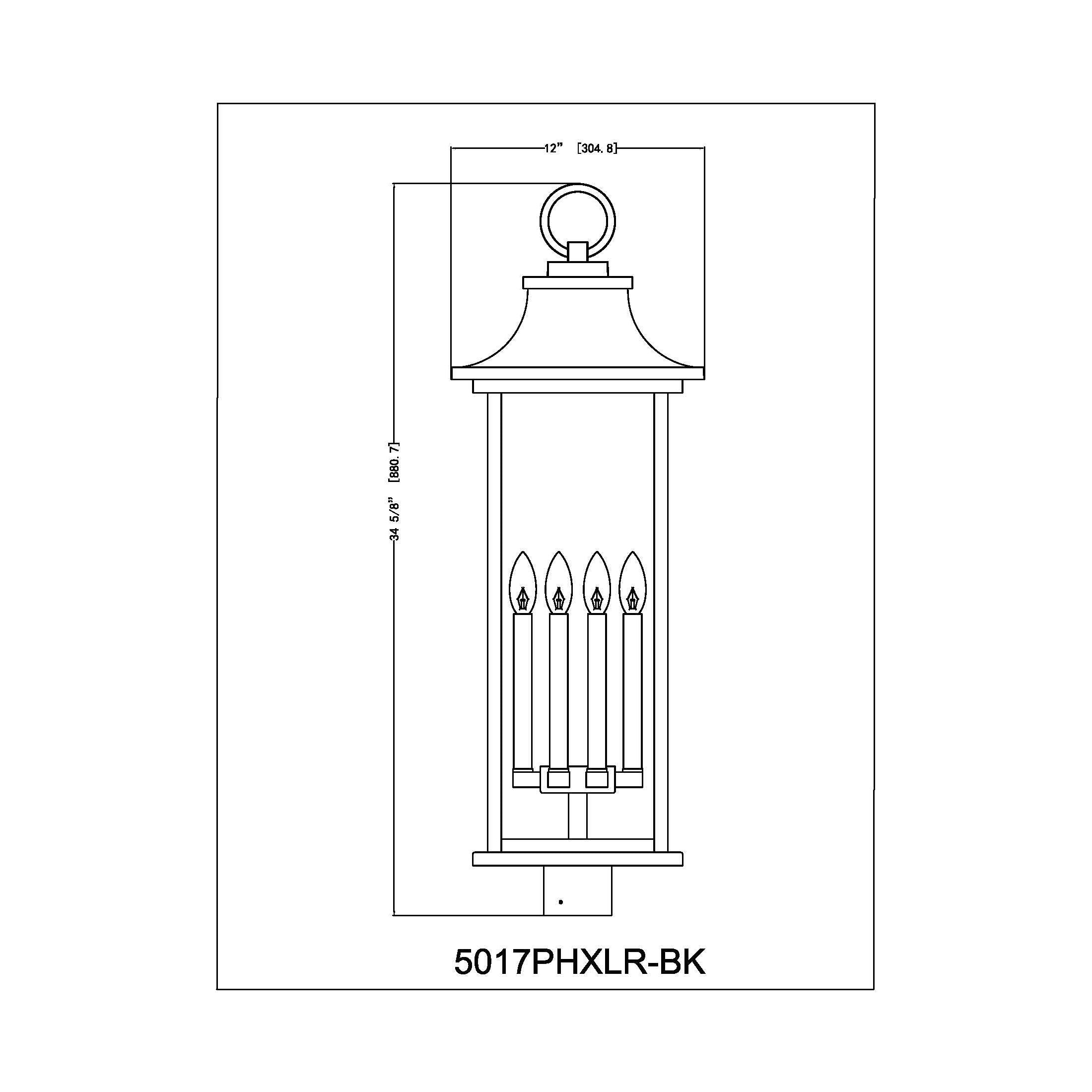 Tiberius 6-Light Outdoor Post Mount Fixture