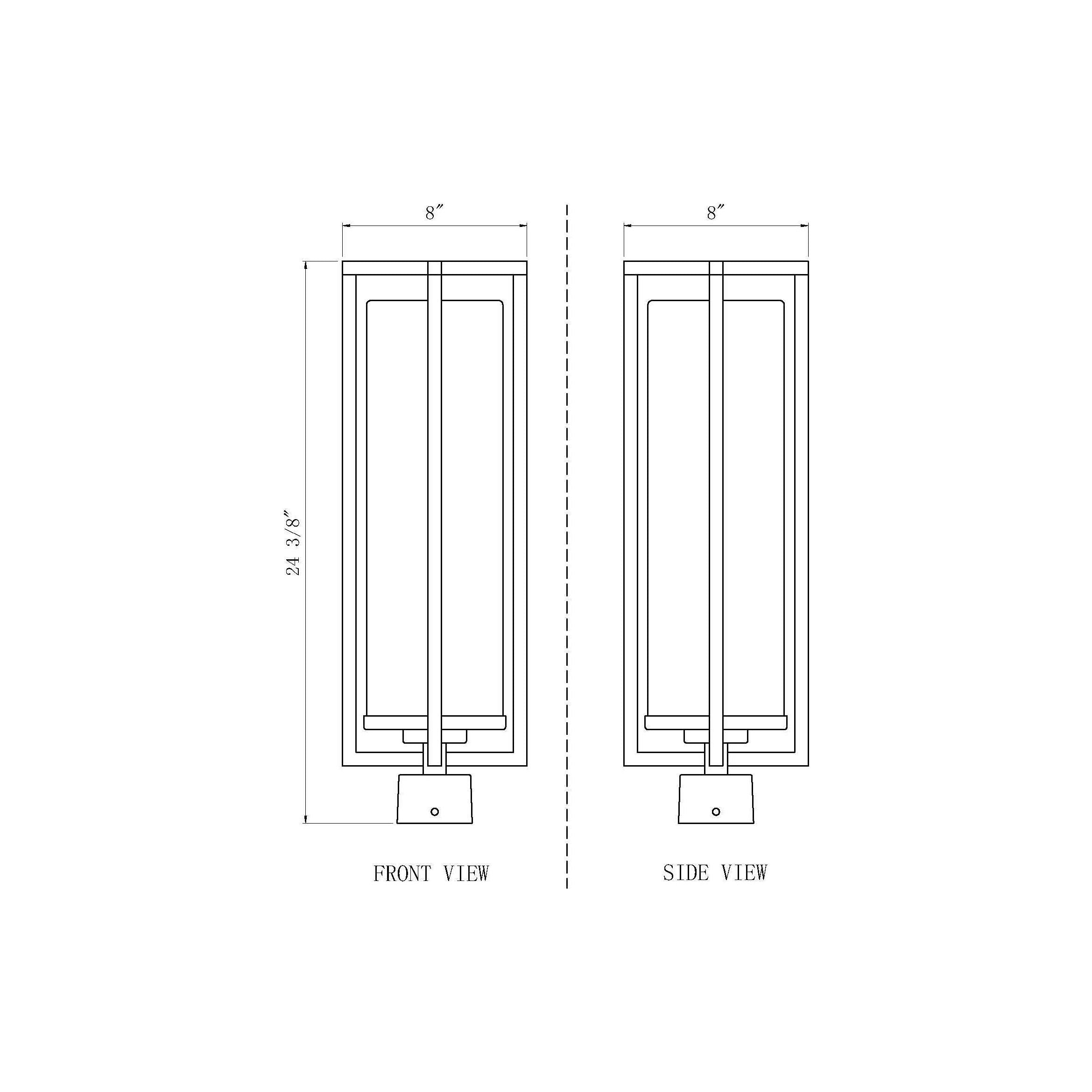 Aura 1-Light Outdoor Post Mount Fixture