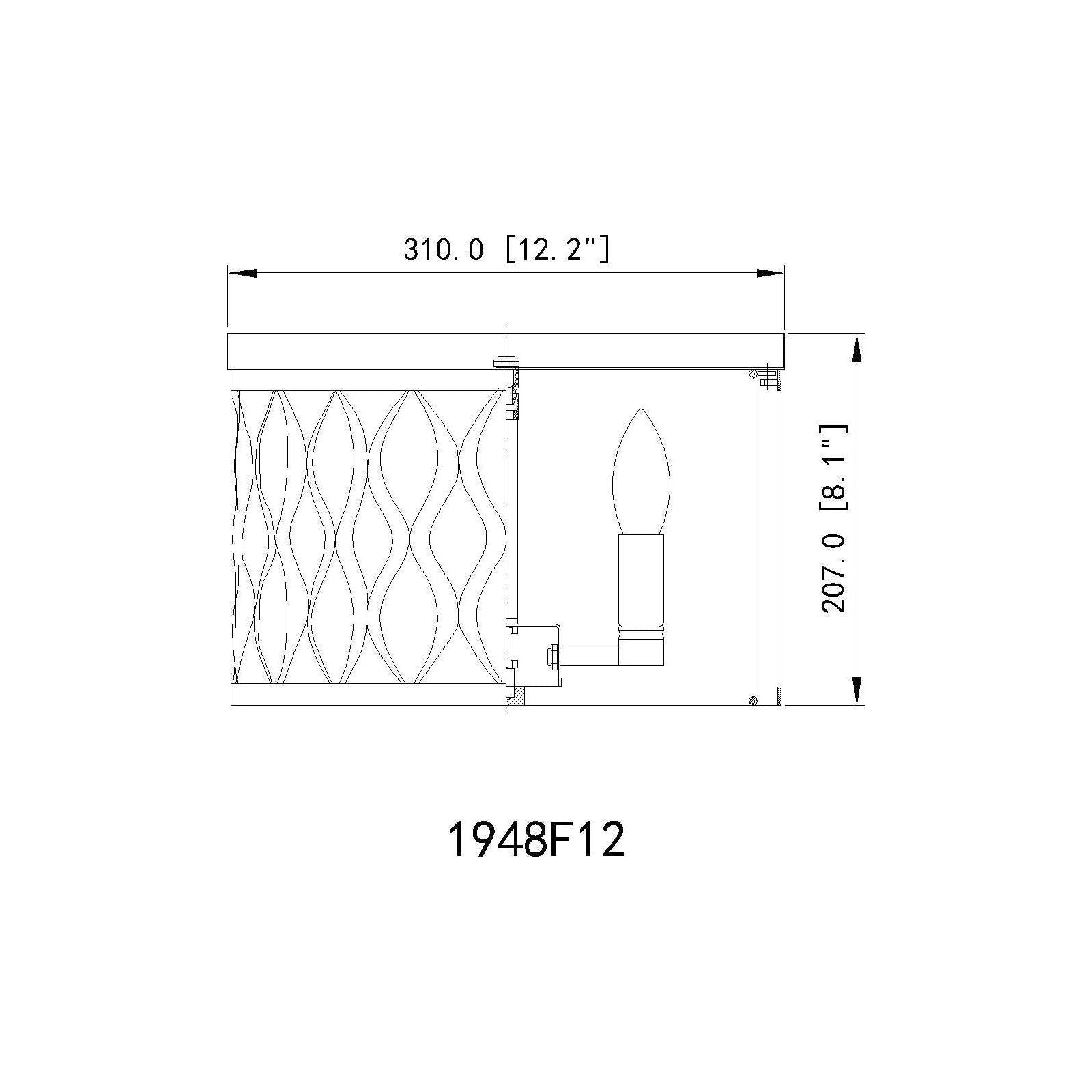 Harden 3-Light Flush mount