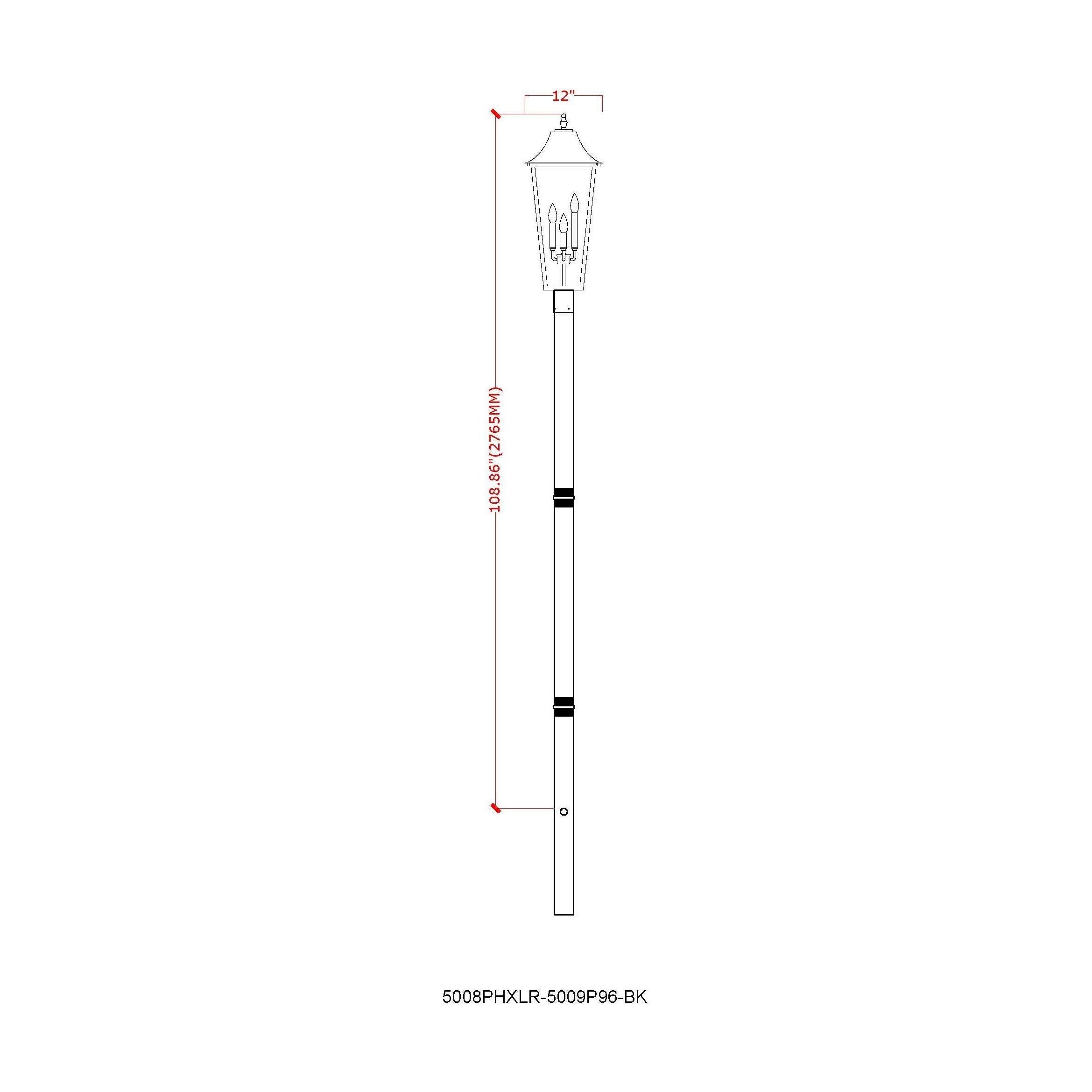 Gannon 3-Light Outdoor Post Mount Fixture