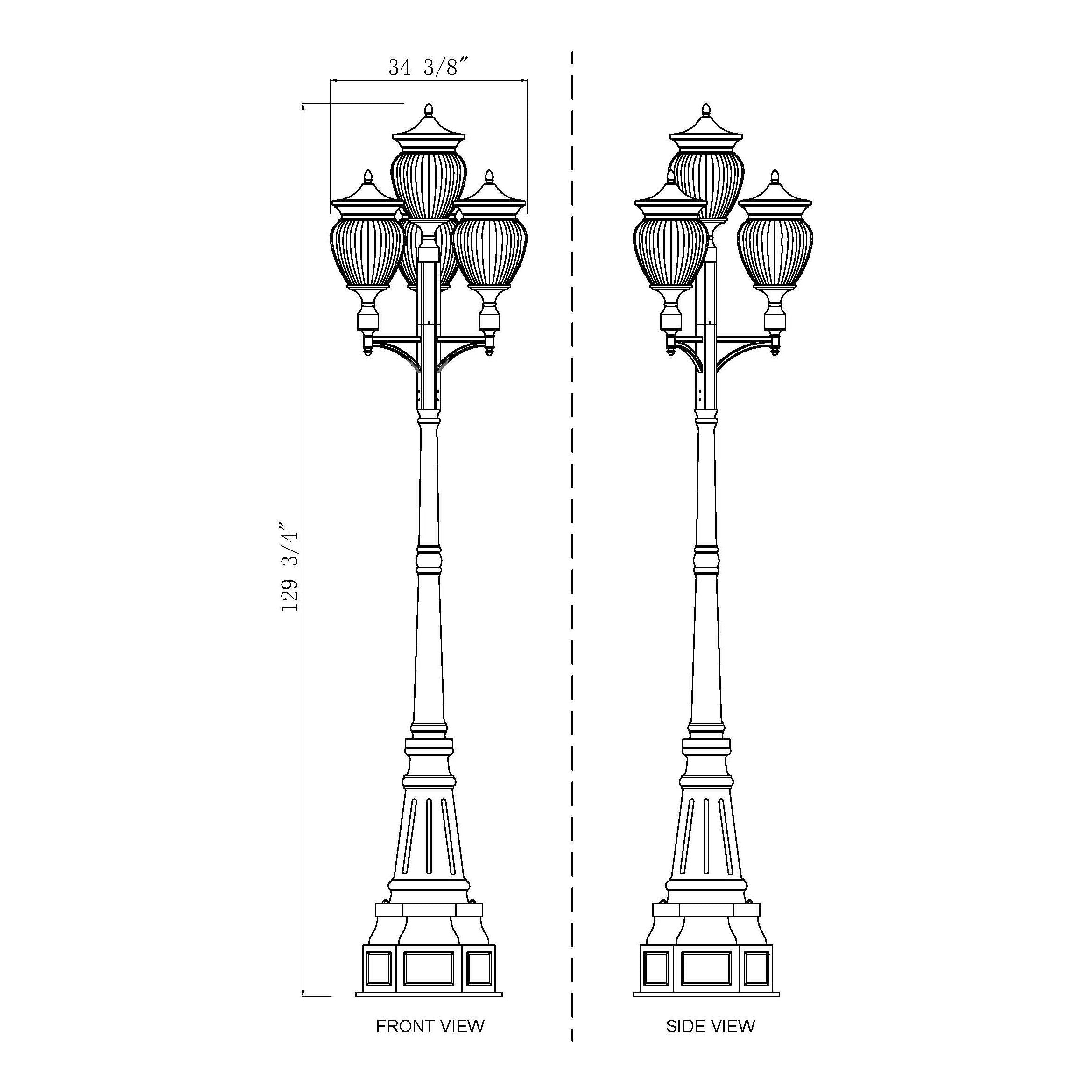 Davina 16-Light Outdoor Post Mounted Fixture