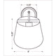 Lilly 1-Light Wall Sconce