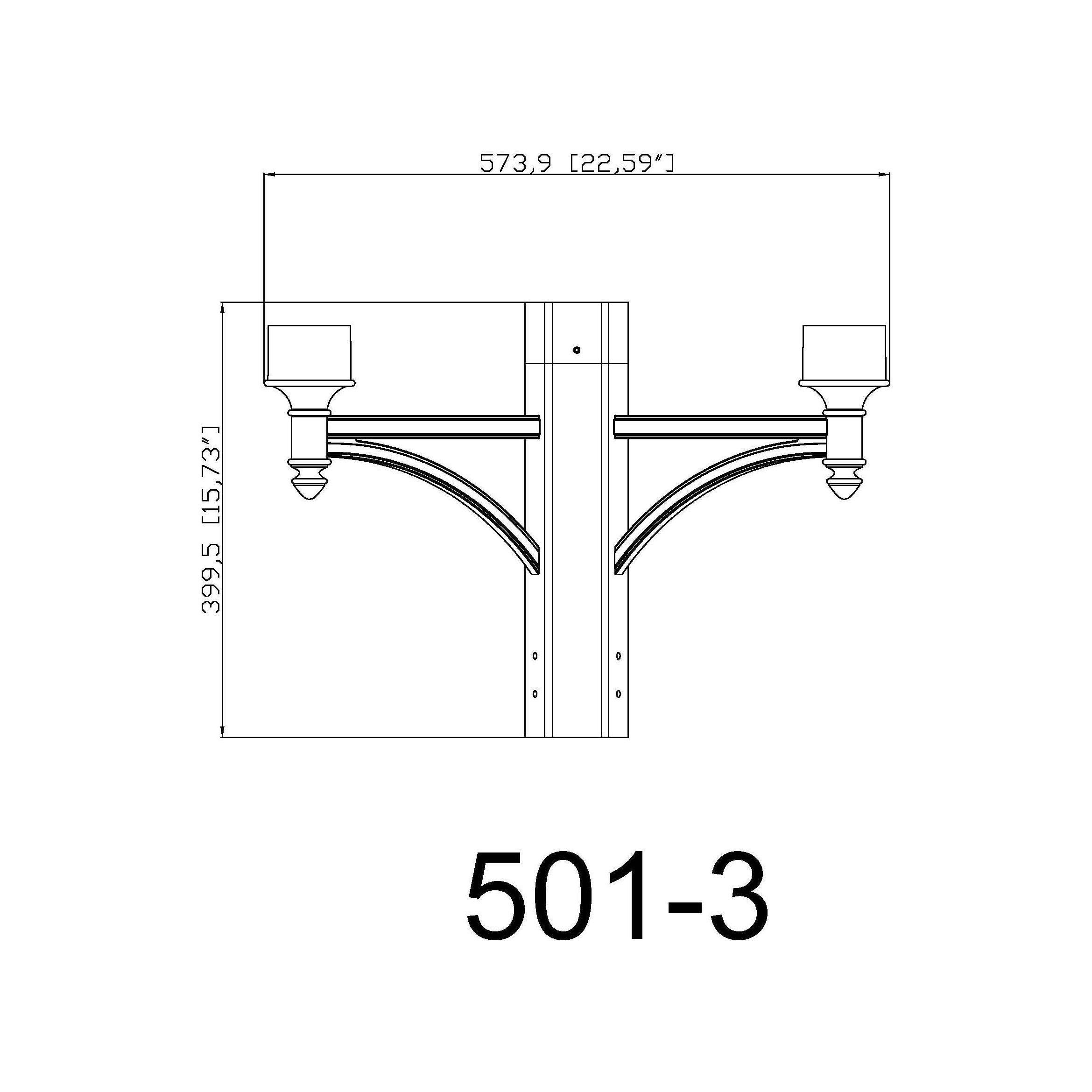 3-Light Outdoor Post Head