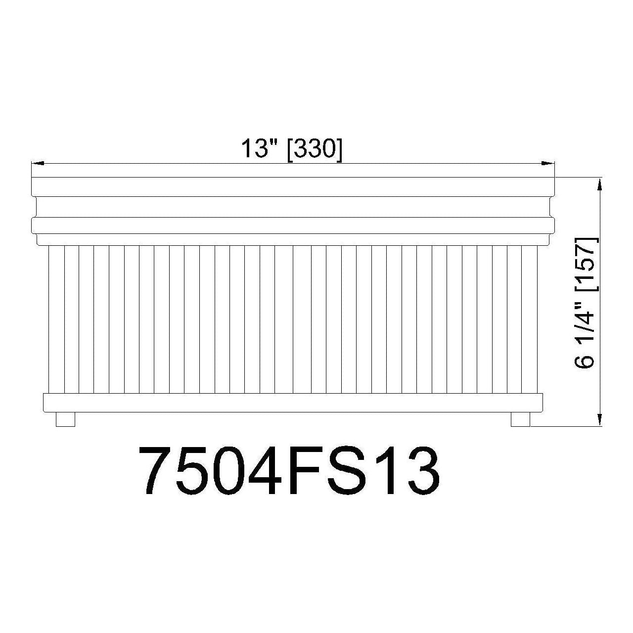 Carnaby 2-Light 13" Square Flush Mount