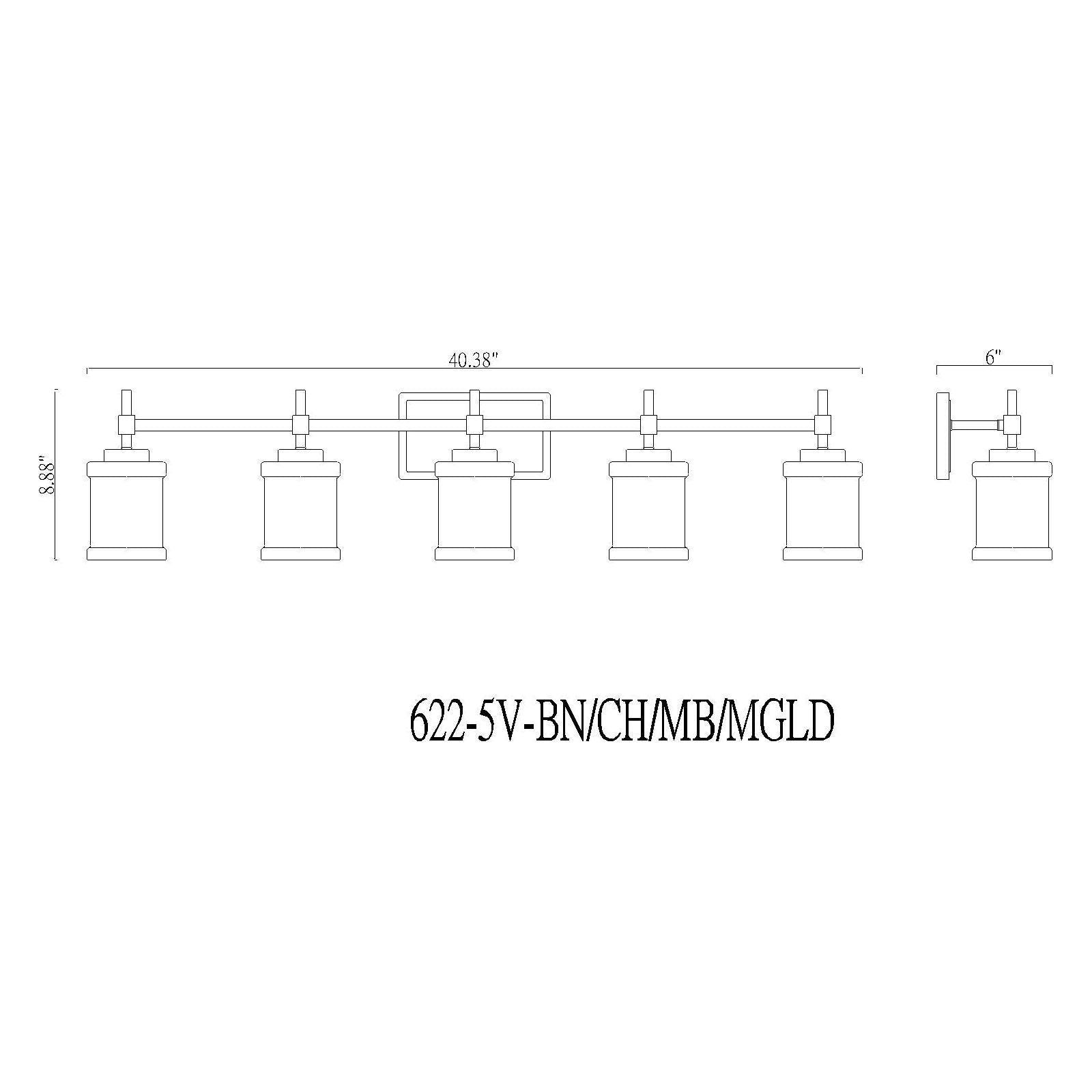 Cadoc 5-Light Vanity