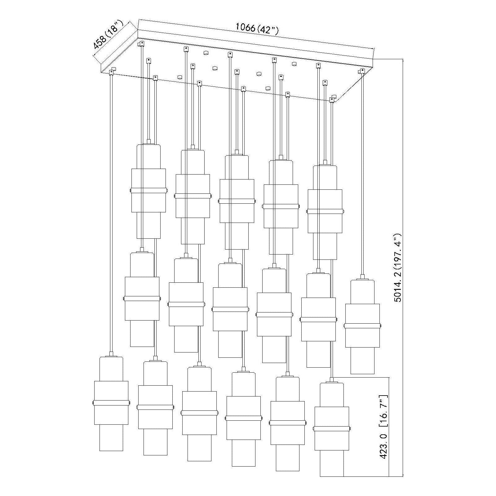 Cayden 17-Light Linear Chandelier