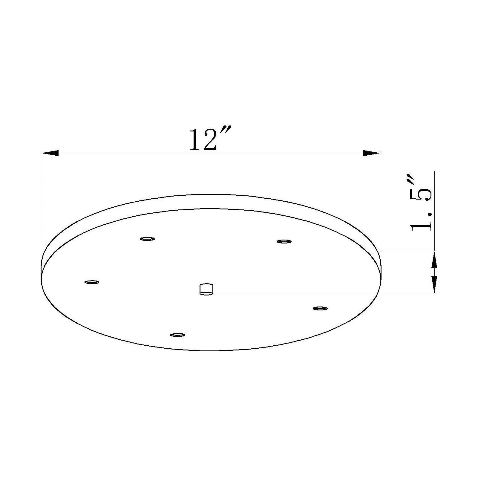 Multi Point Canopy 5-Light Ceiling Plate