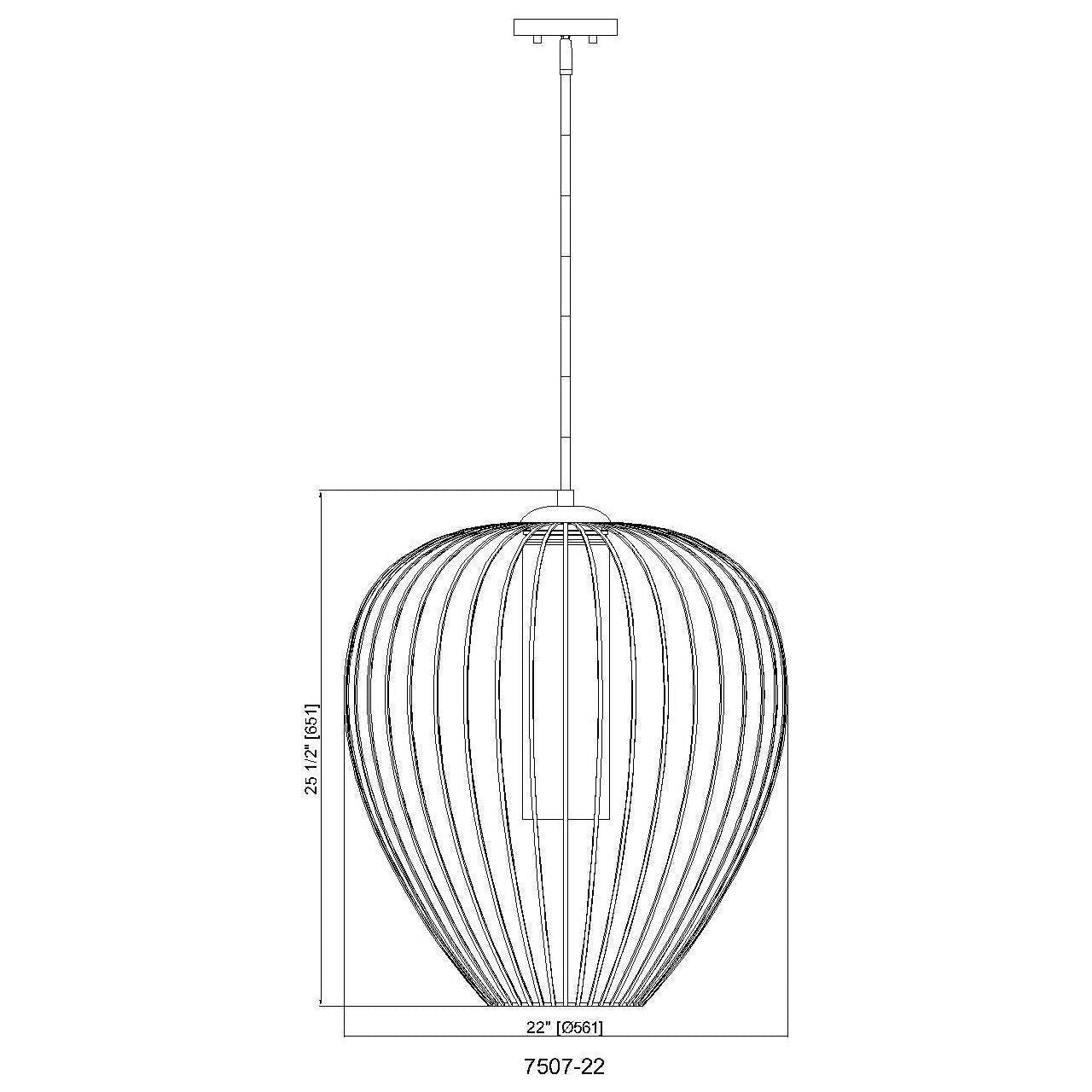 Savanti 1-Light 22" Pendant