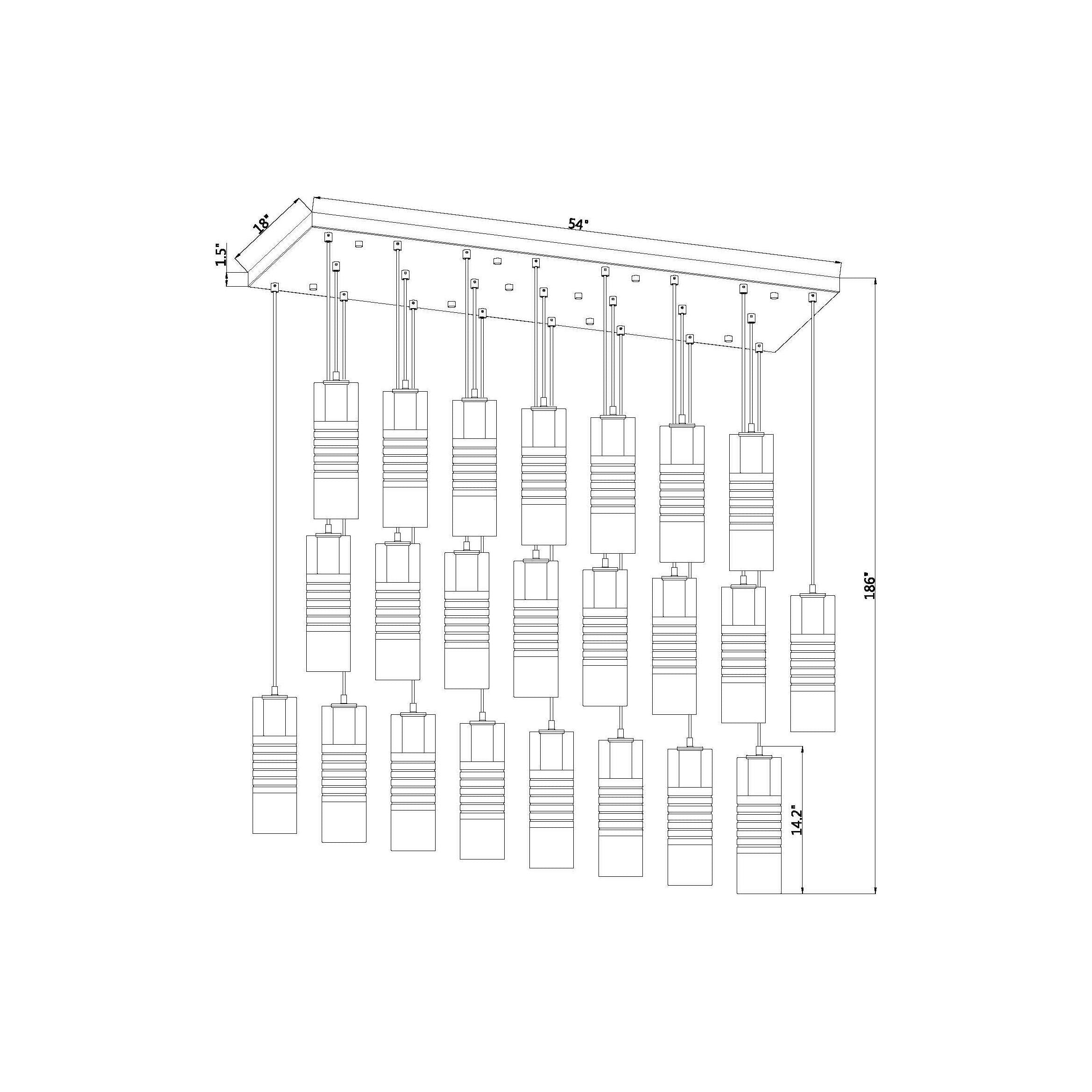 Alton 23-Light Linear Chandelier