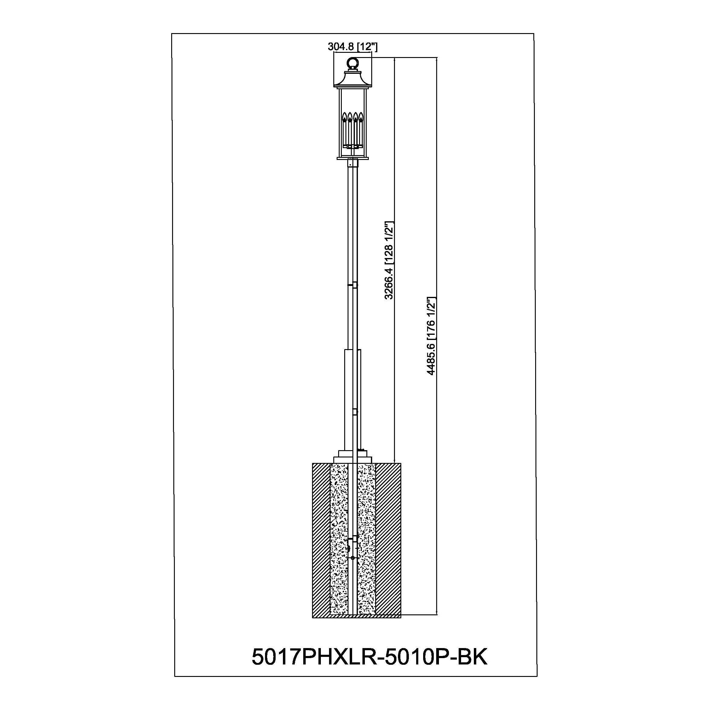 Tiberius 6-Light Outdoor Post Mounted Fixture