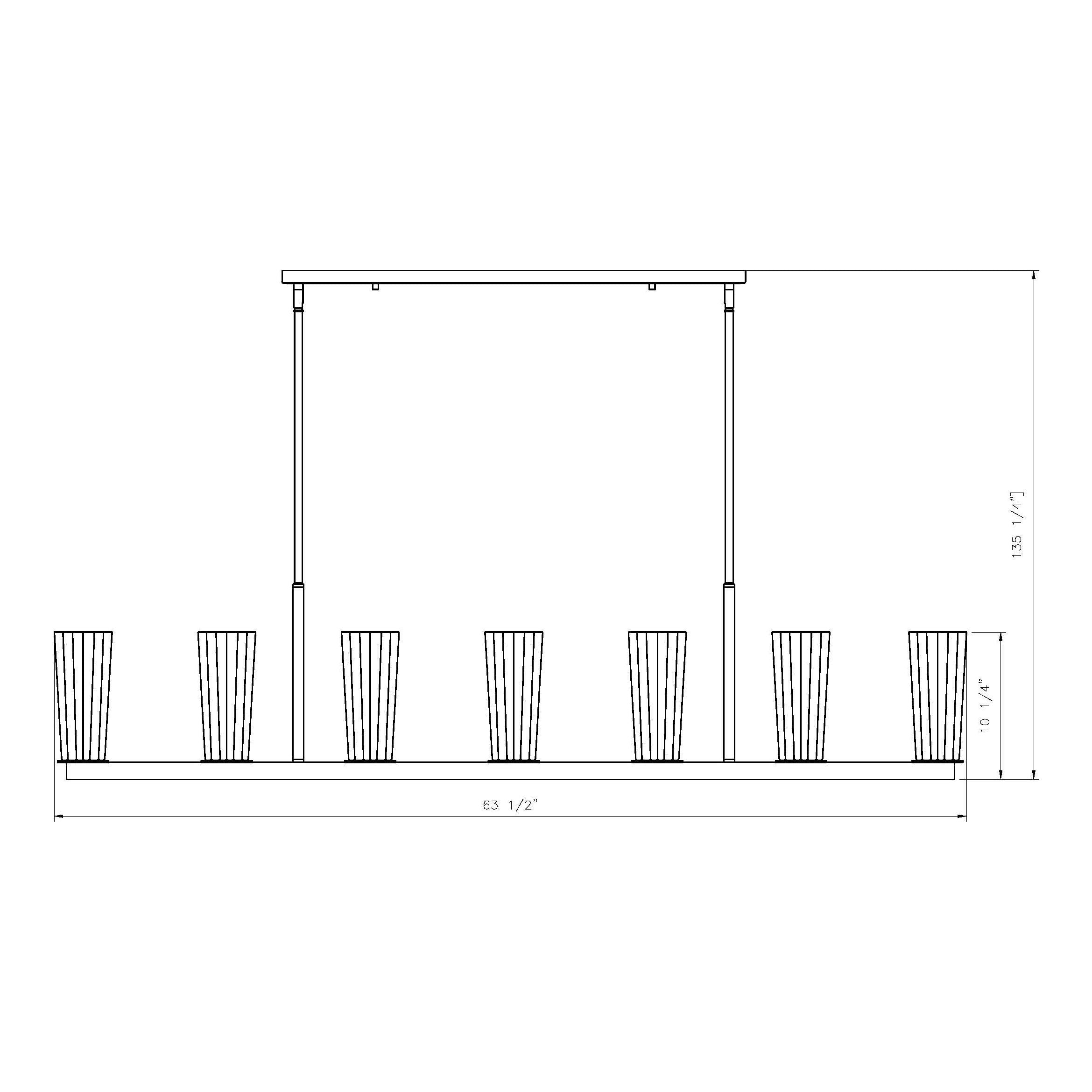 Titus 7-Light Linear Chandelier