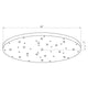 Multi Point Canopy 27-Light Ceiling Plate