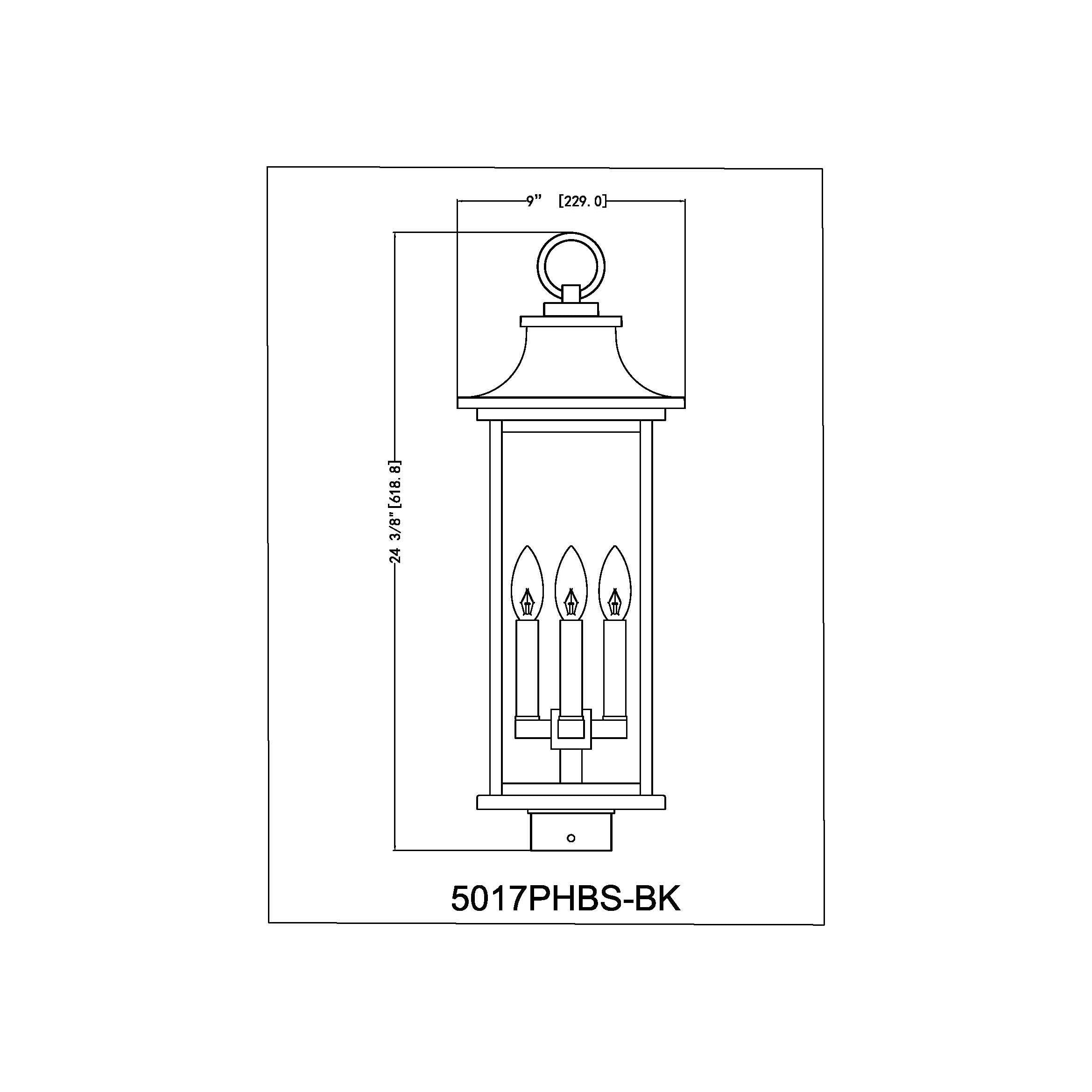 Tiberius 4-Light Outdoor Post Mount Fixture