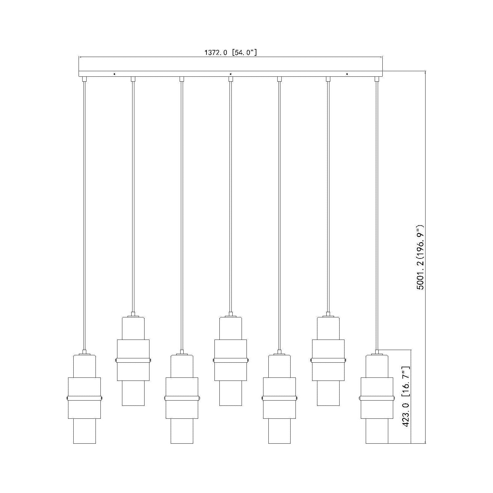 Cayden 7-Light Linear Chandelier