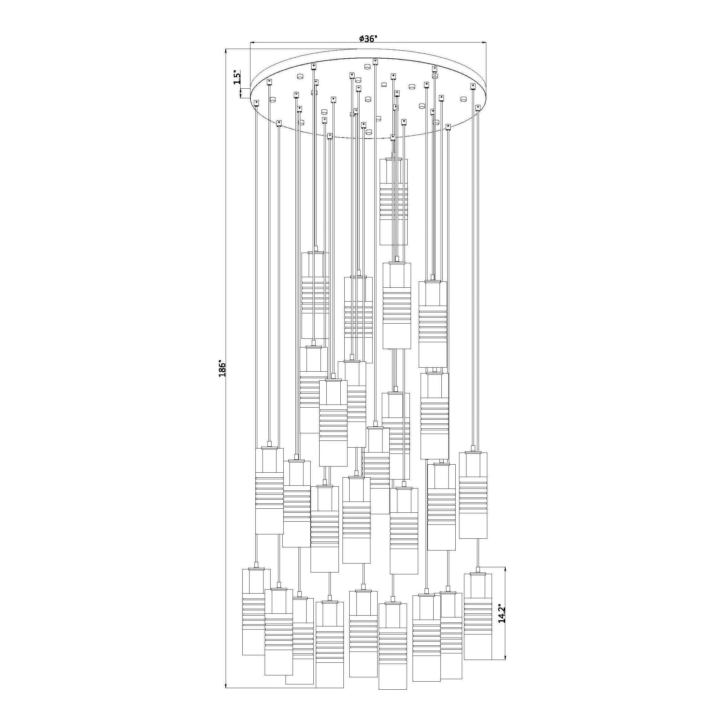 Alton 27-Light Chandelier