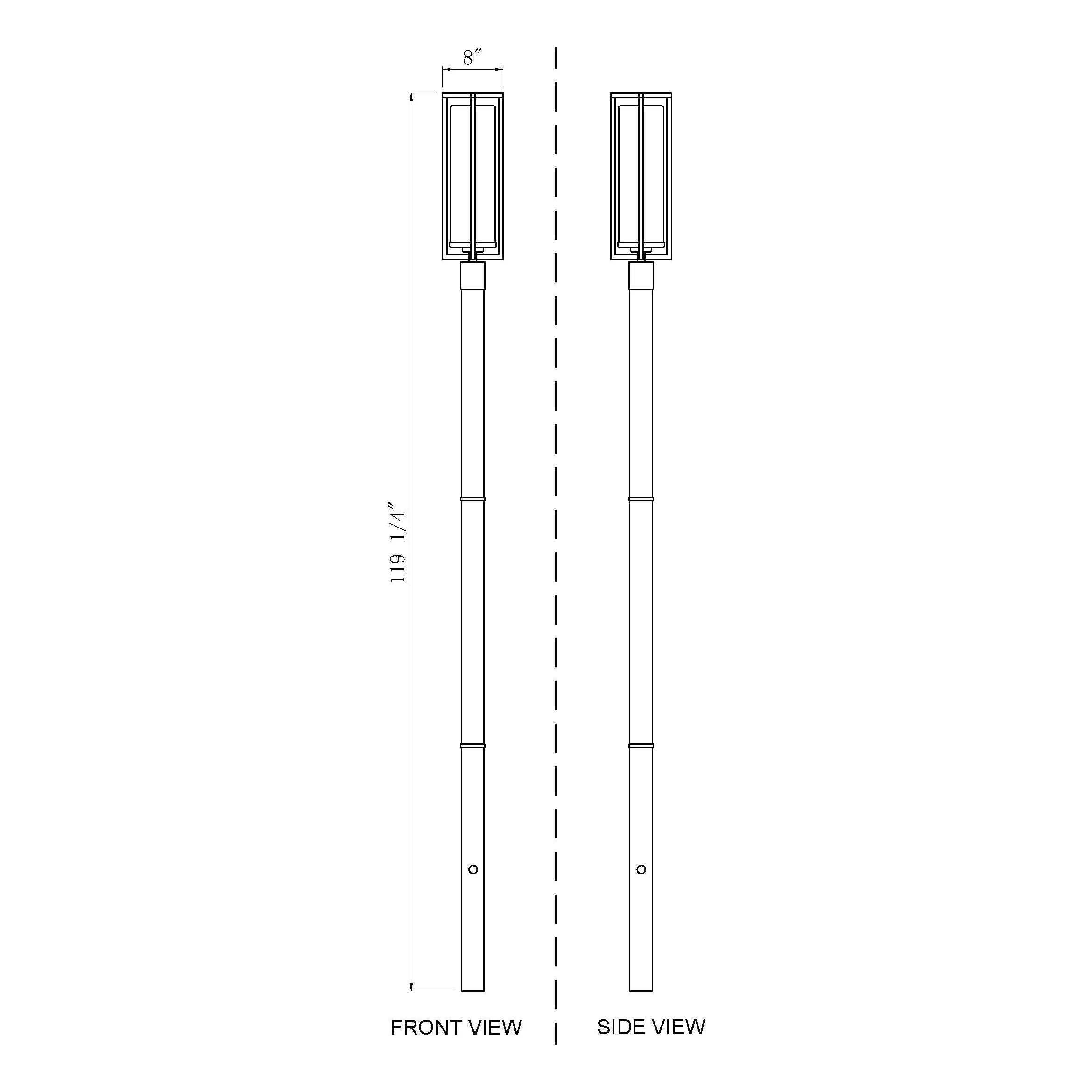 Aura 1-Light Outdoor Post Mounted Fixture