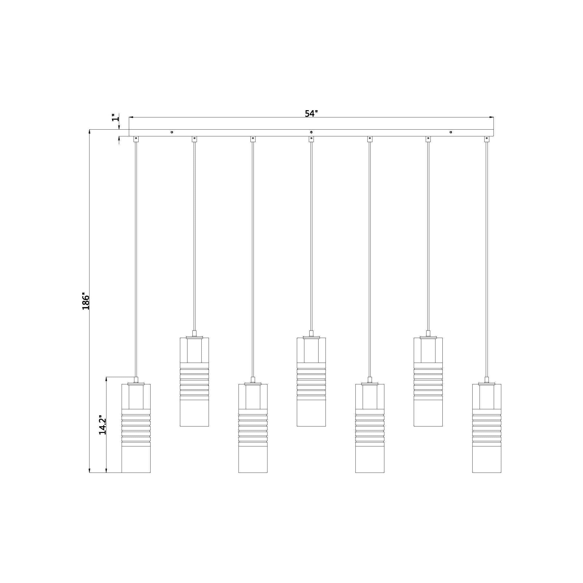 Alton 7-Light Linear Chandelier