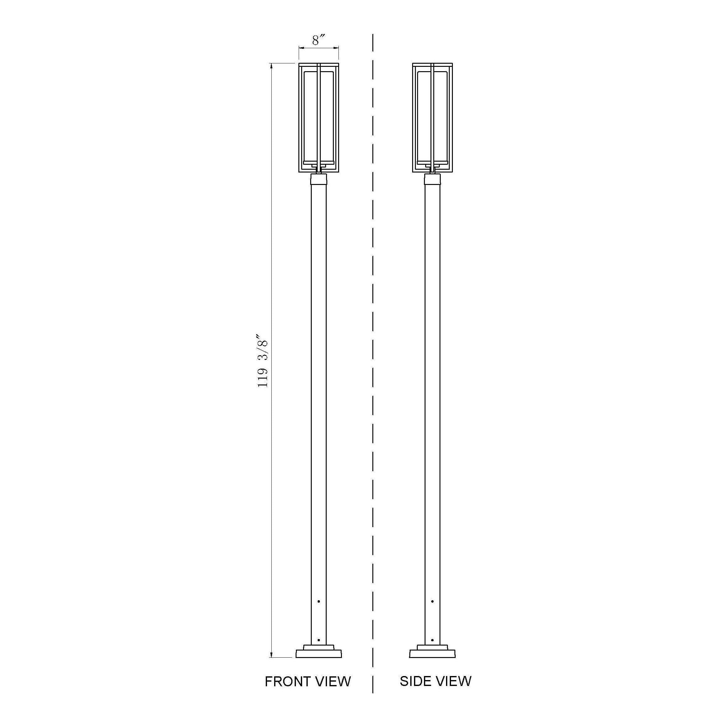 Aura 1-Light Outdoor Post Mounted Fixture