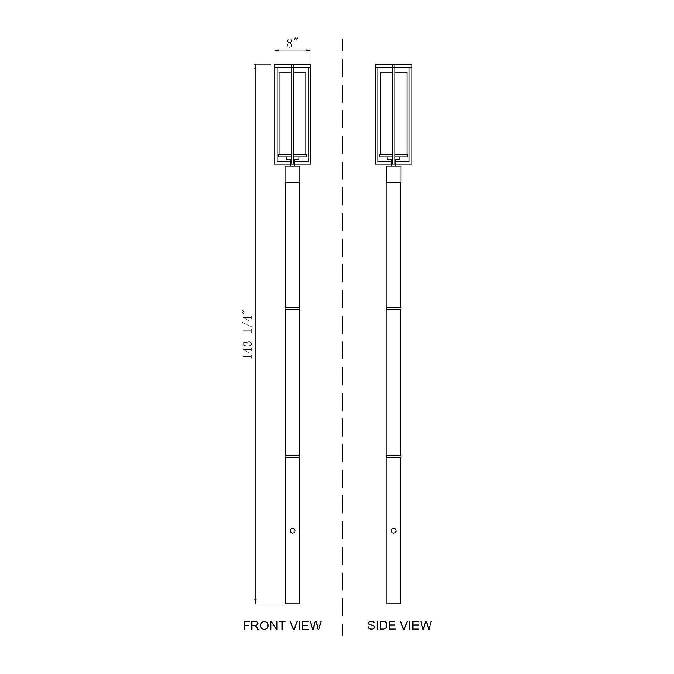 Aura 1-Light Outdoor Post Mounted Fixture