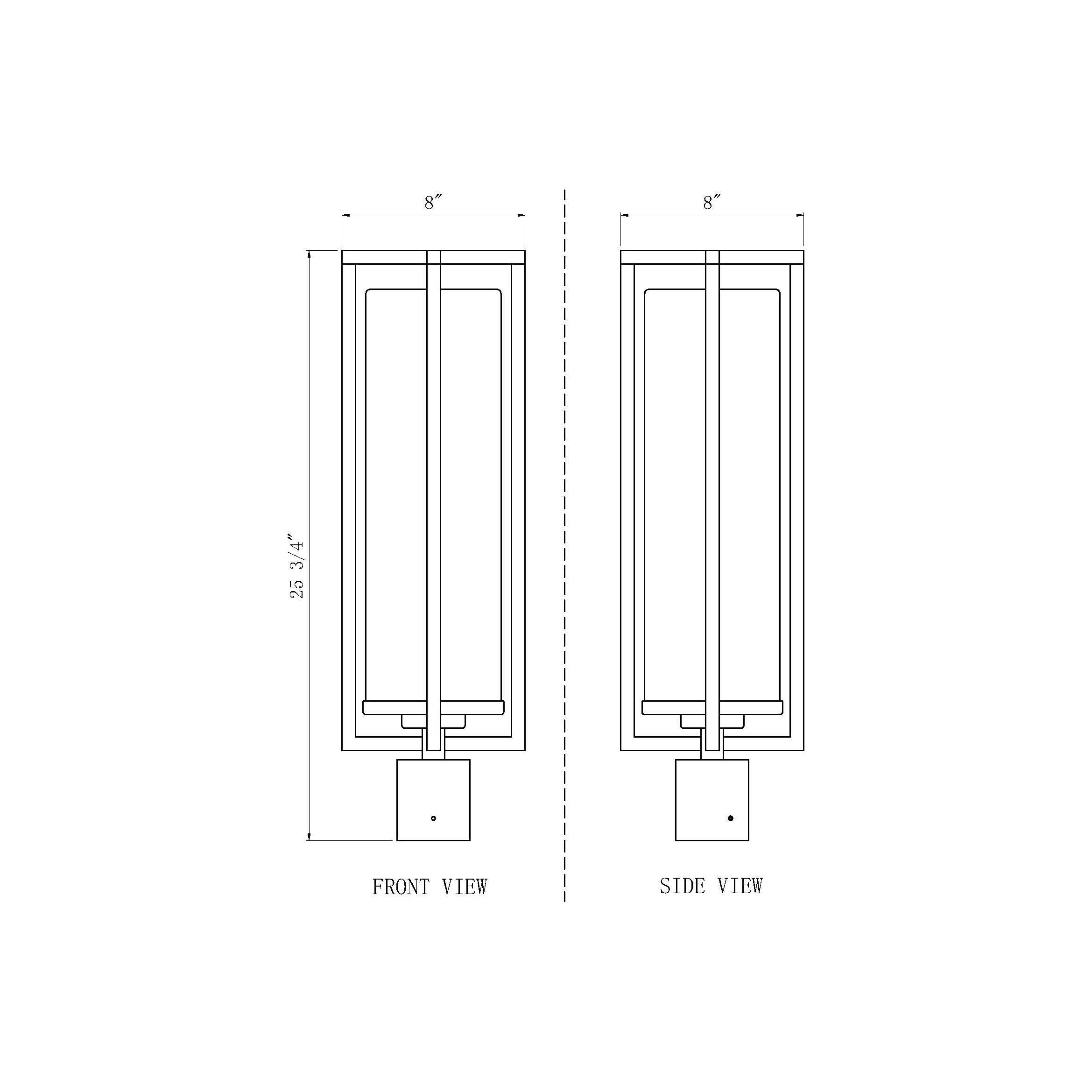 Aura 1-Light Outdoor Post Mount Fixture