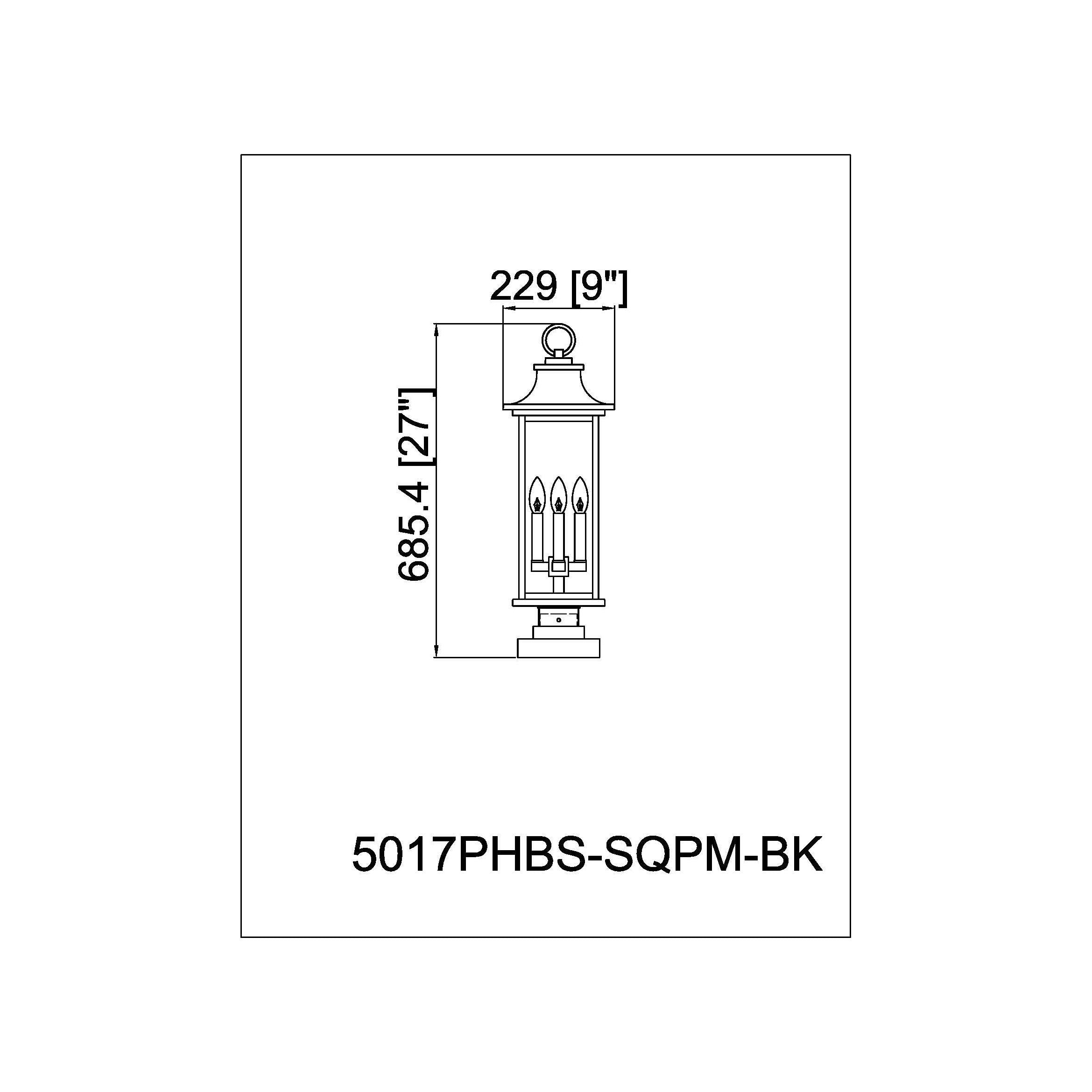 Tiberius 4-Light Outdoor Pier Mounted Fixture