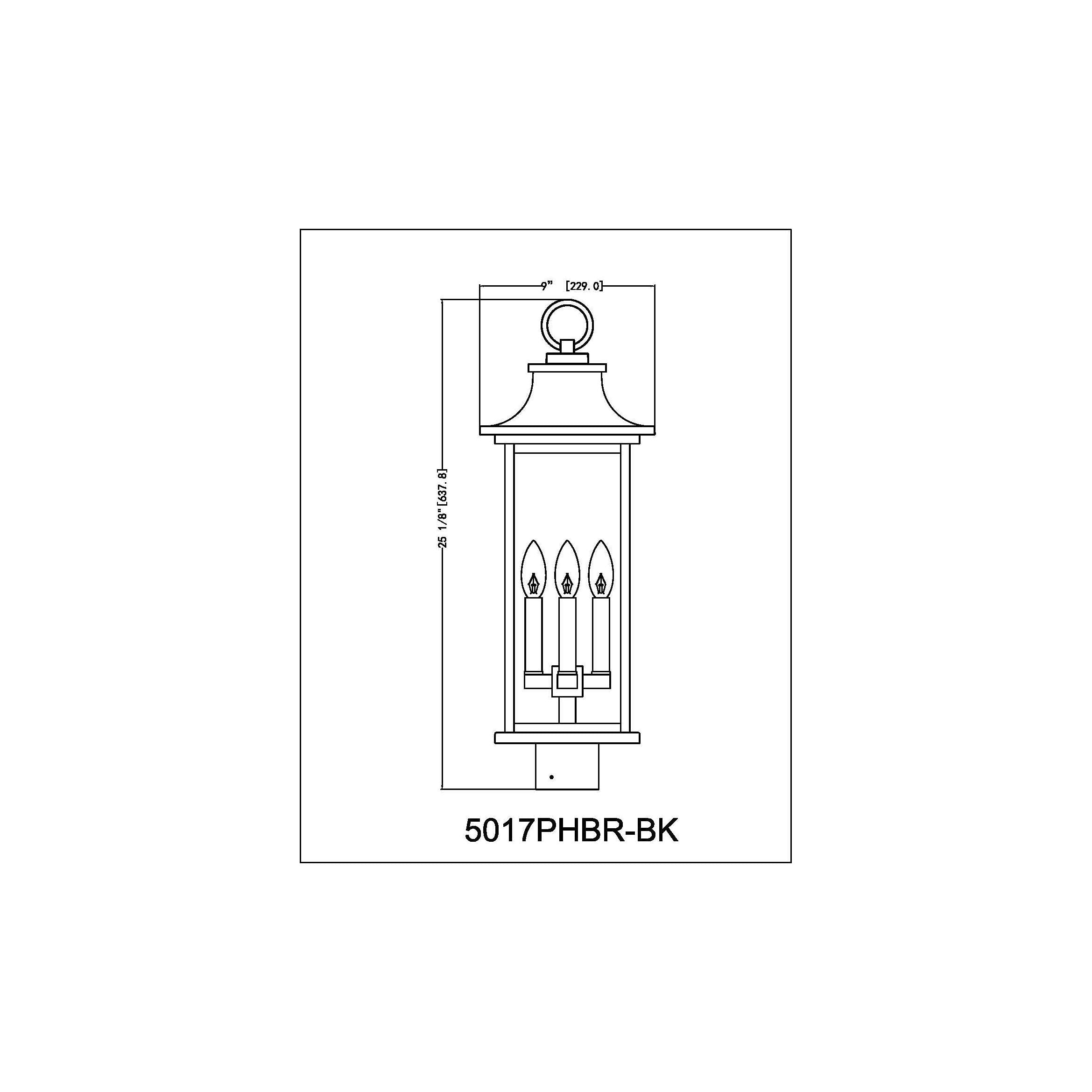 Tiberius 4-Light Outdoor Post Mount Fixture