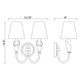 Claudelle 2-Light Wall Sconce