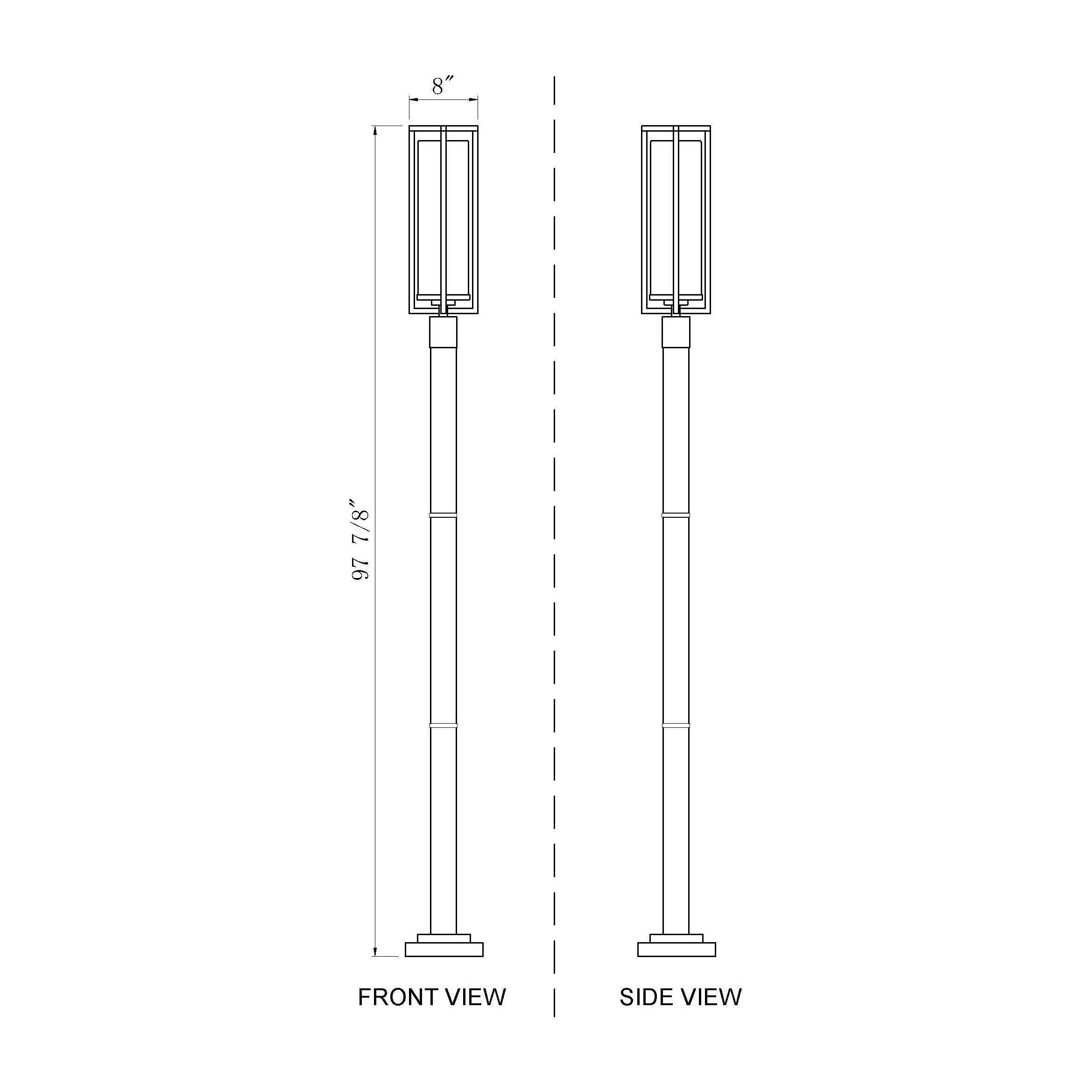 Aura 1-Light Outdoor Post Mounted Fixture