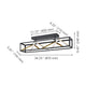 Penela 3CCT LED Semi-Flush Mount