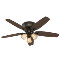 Builder Low Profile Fan with Light 52"