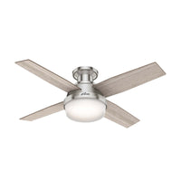 Dempsey Low Profile Fan with Light 44"