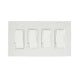 4 Dimmer Screwless Plate and Box