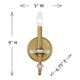 Champlain 1-Light Wall Sconce