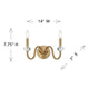 Bergdorf 2-Light Wall Sconce