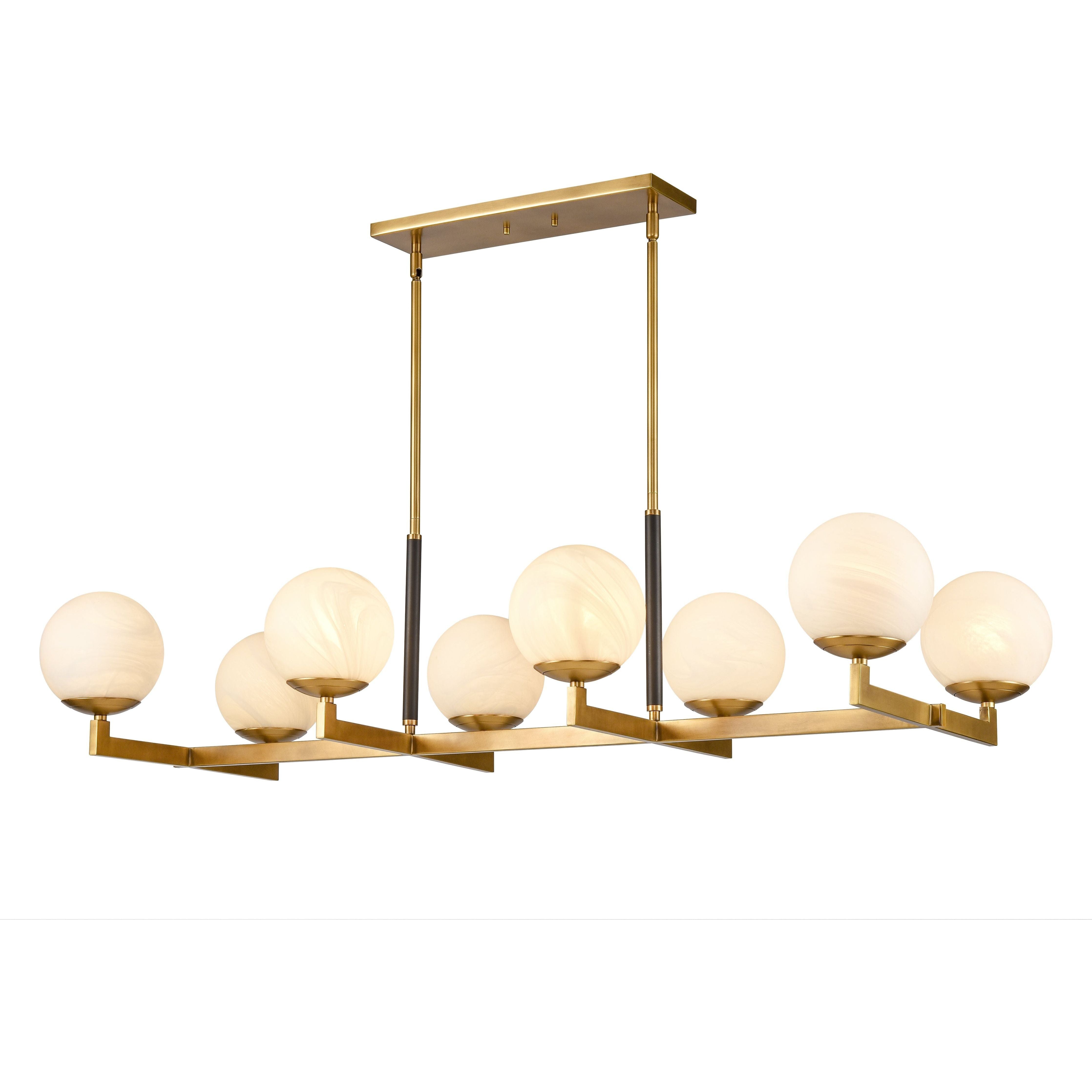 Gillian 46" Wide 8-Light Linear Chandelier