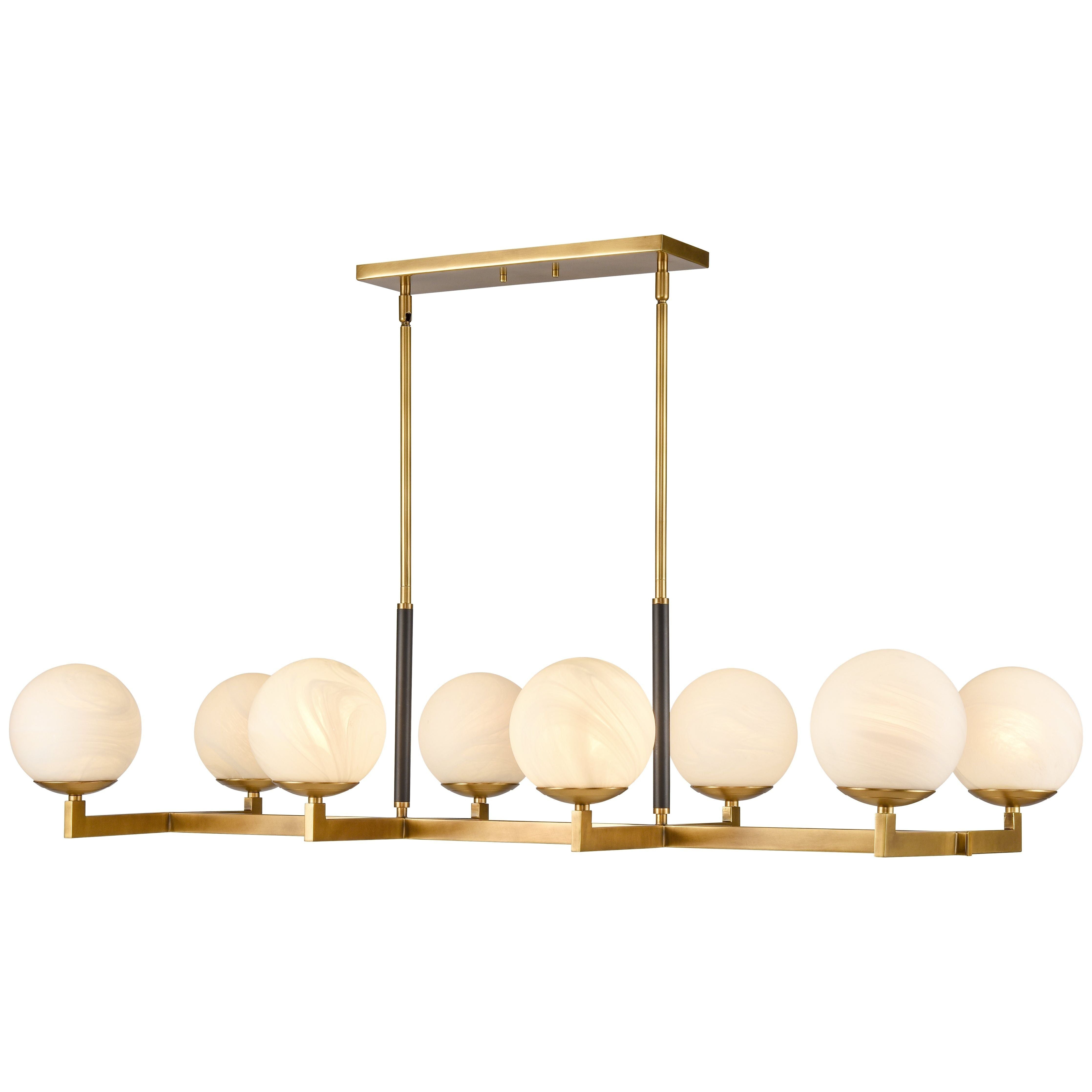 Gillian 46" Wide 8-Light Linear Chandelier