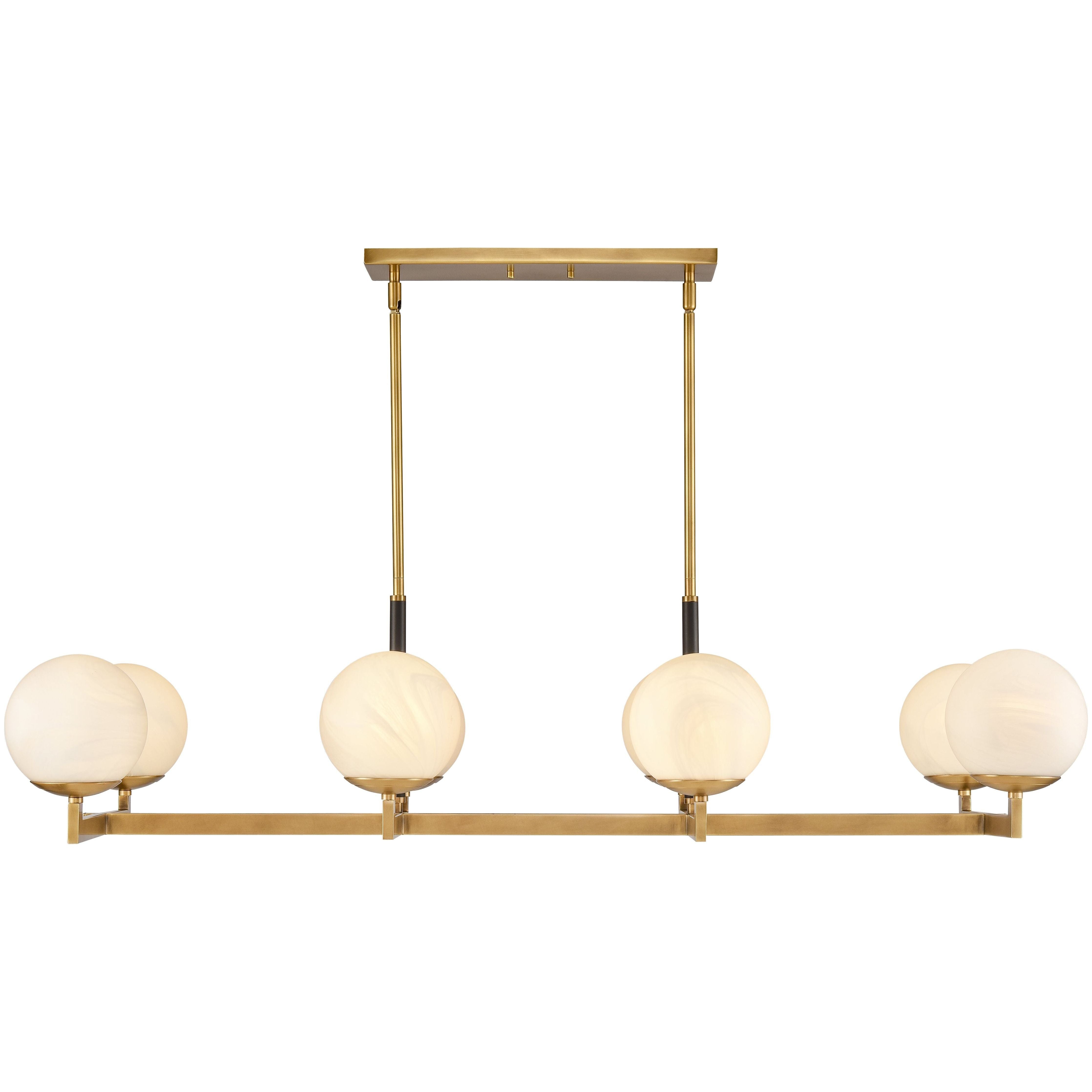 Gillian 46" Wide 8-Light Linear Chandelier