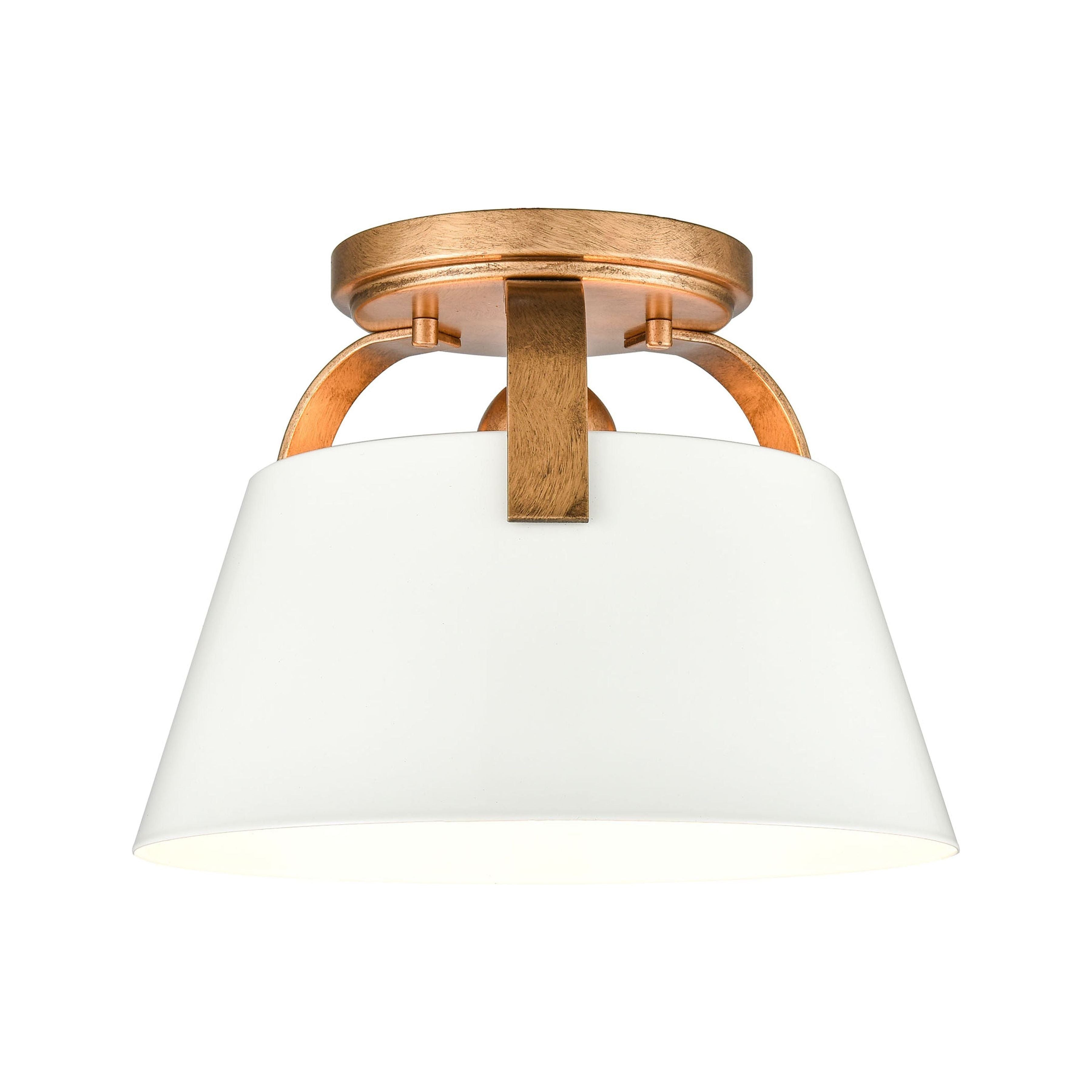 Jepson 9.5" Wide 1-Light Semi Flush Mount