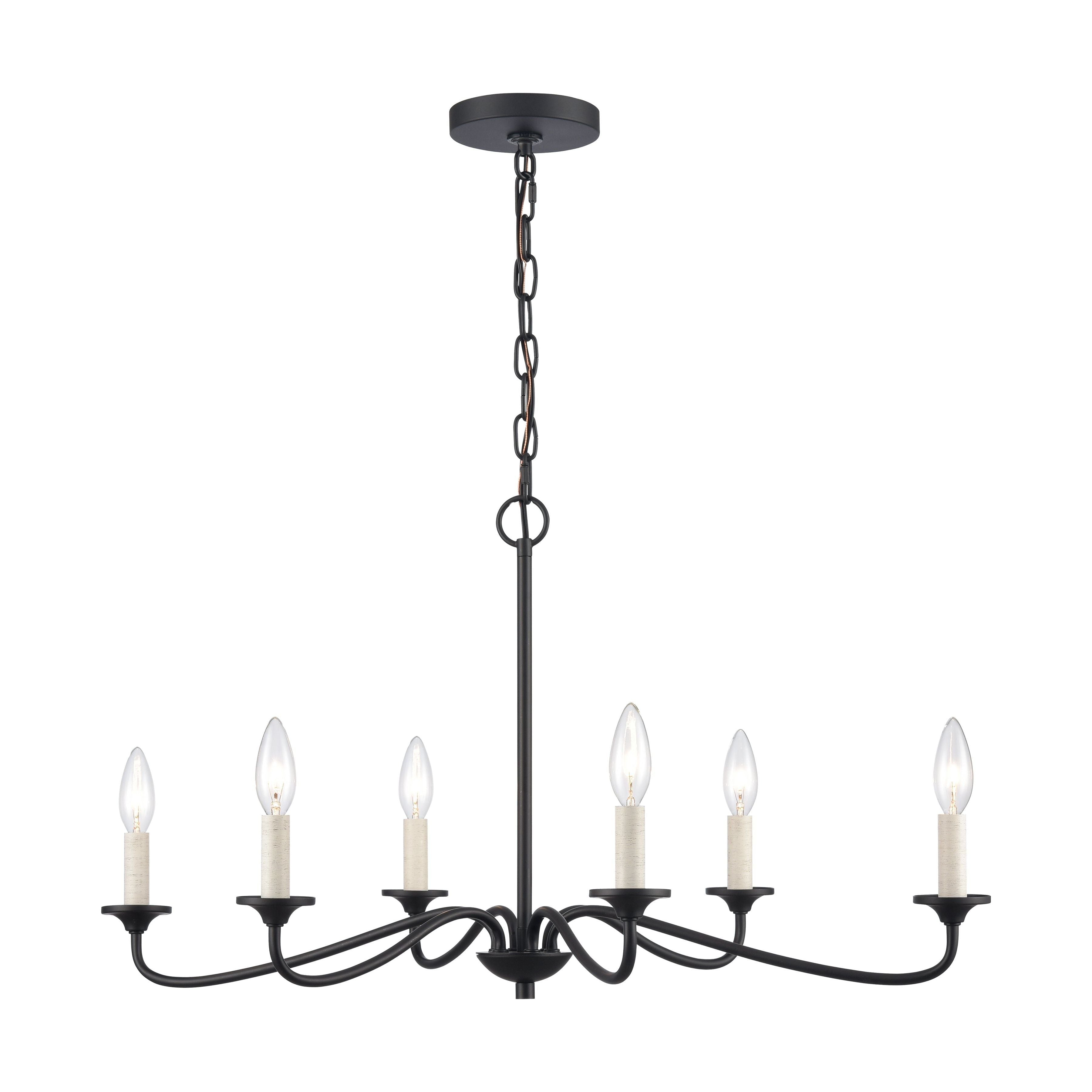 Ellisville 30" Wide 6-Light Chandelier