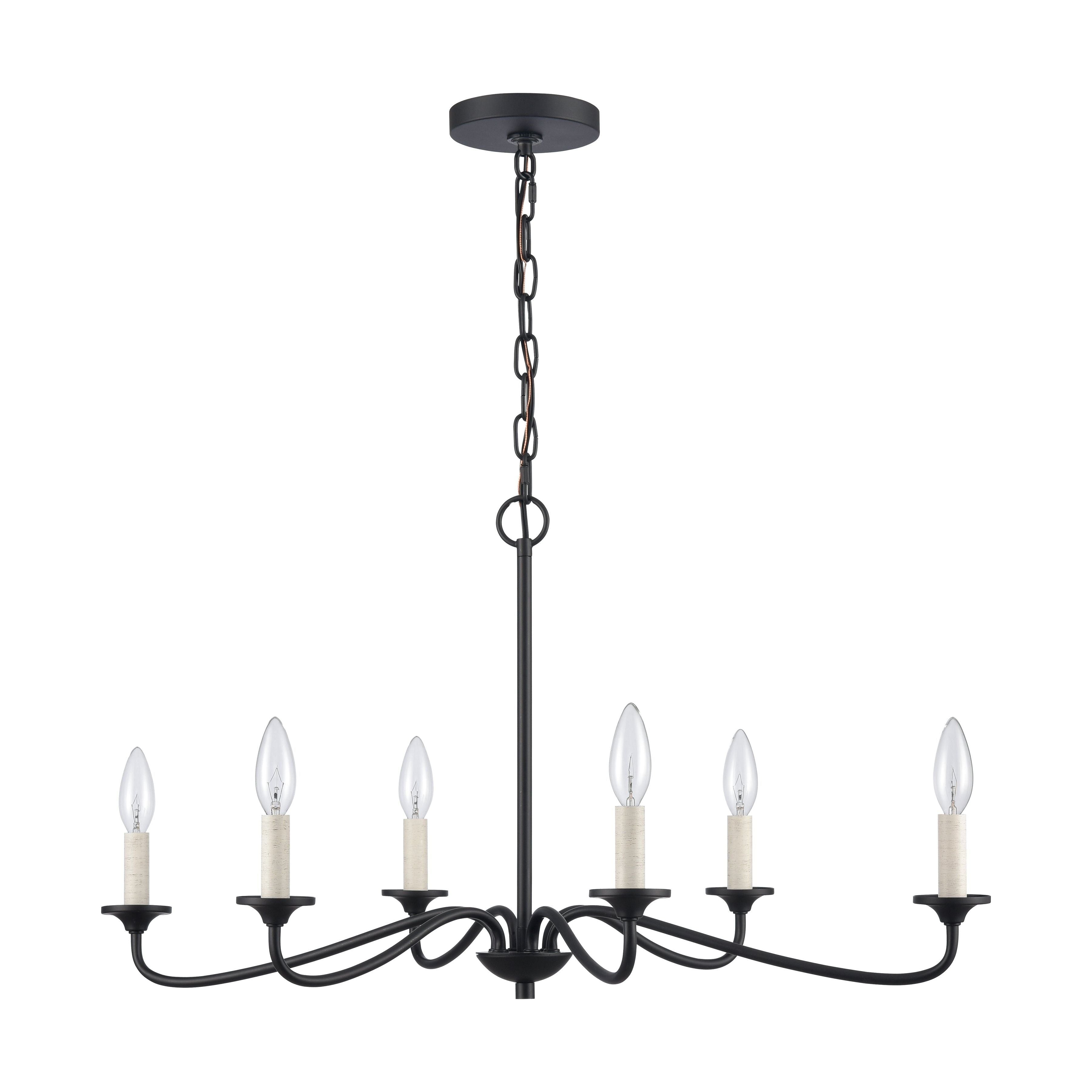 Ellisville 30" Wide 6-Light Chandelier