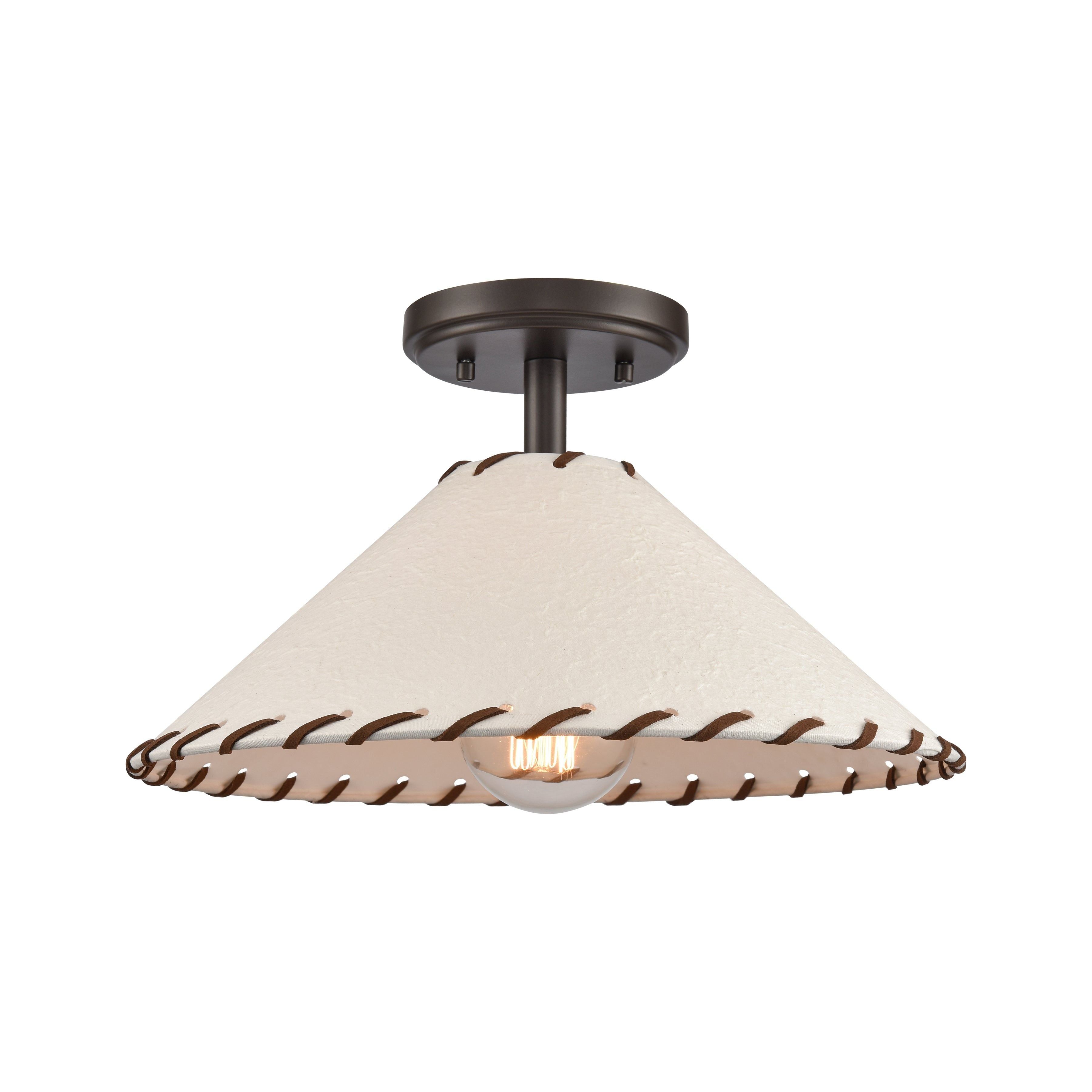 Marion 14" Wide 1-Light Semi Flush Mount