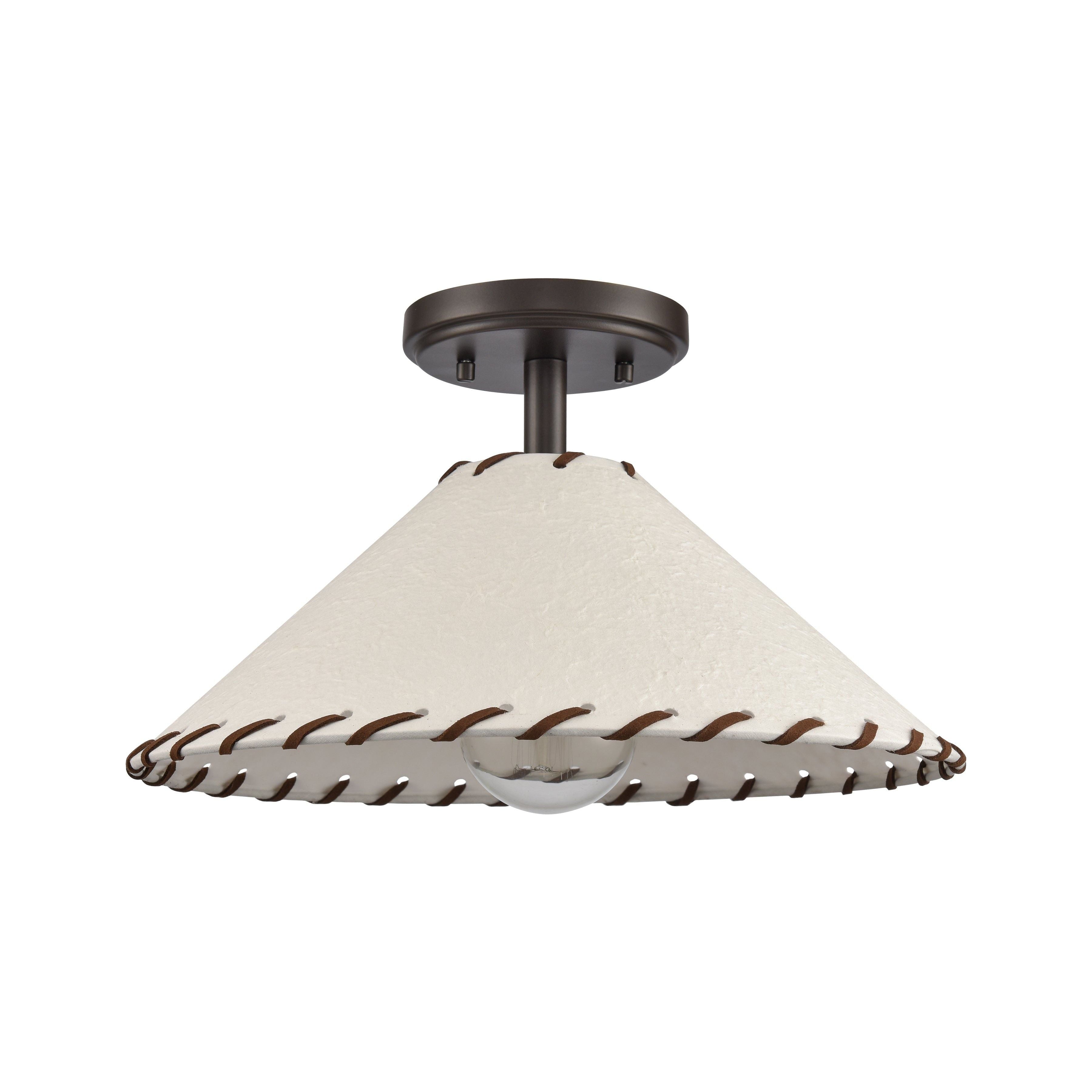 Marion 14" Wide 1-Light Semi Flush Mount