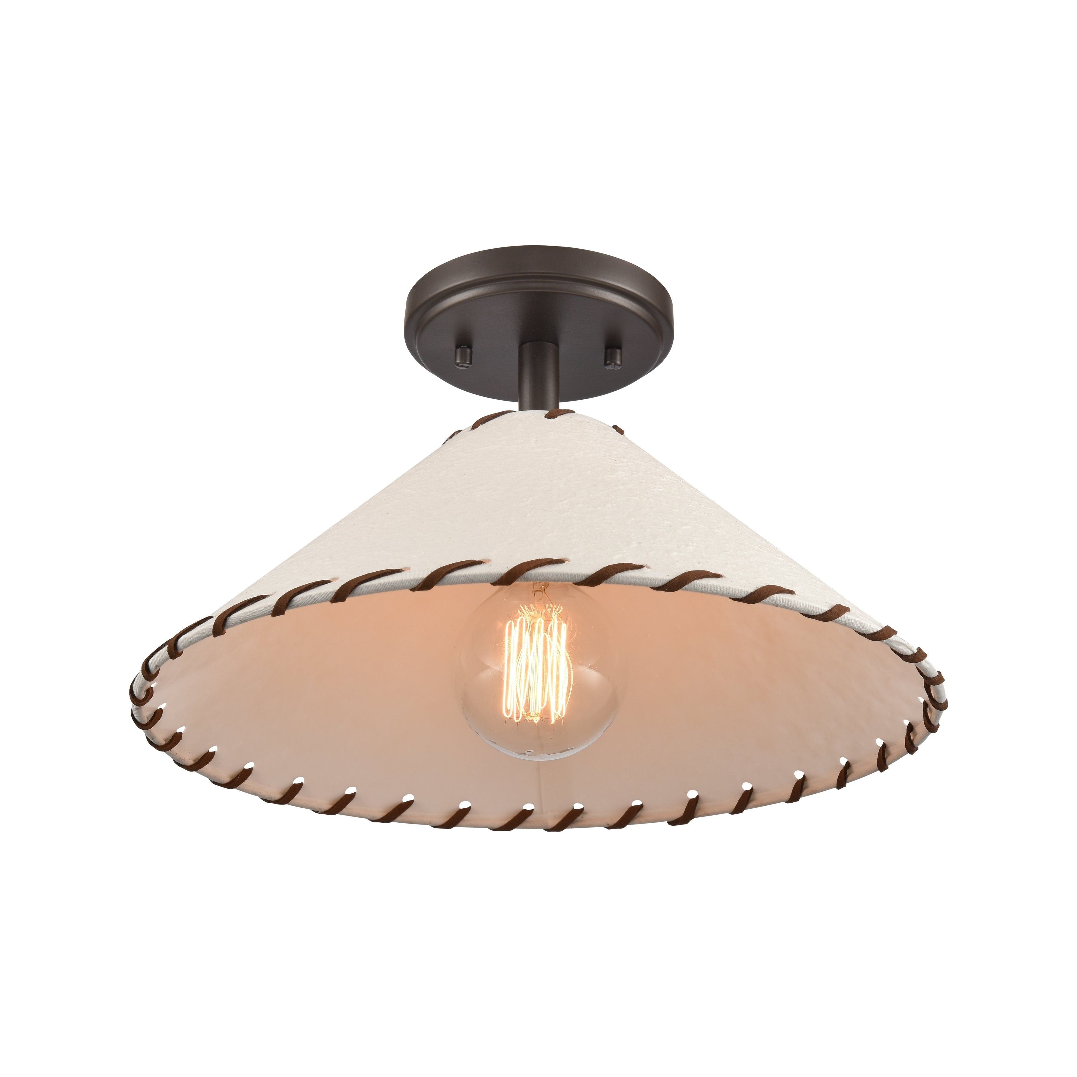 Marion 14" Wide 1-Light Semi Flush Mount