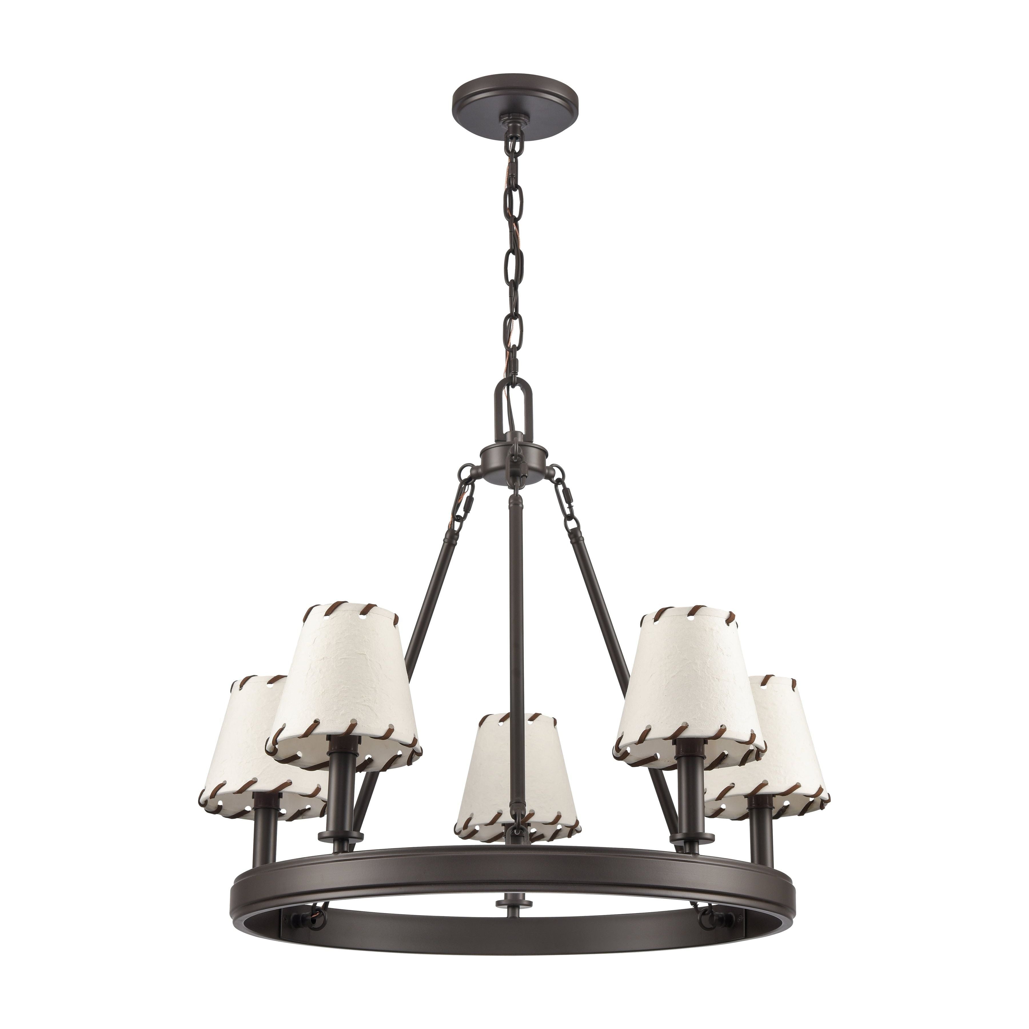 Marion 24.5" Wide 5-Light Chandelier