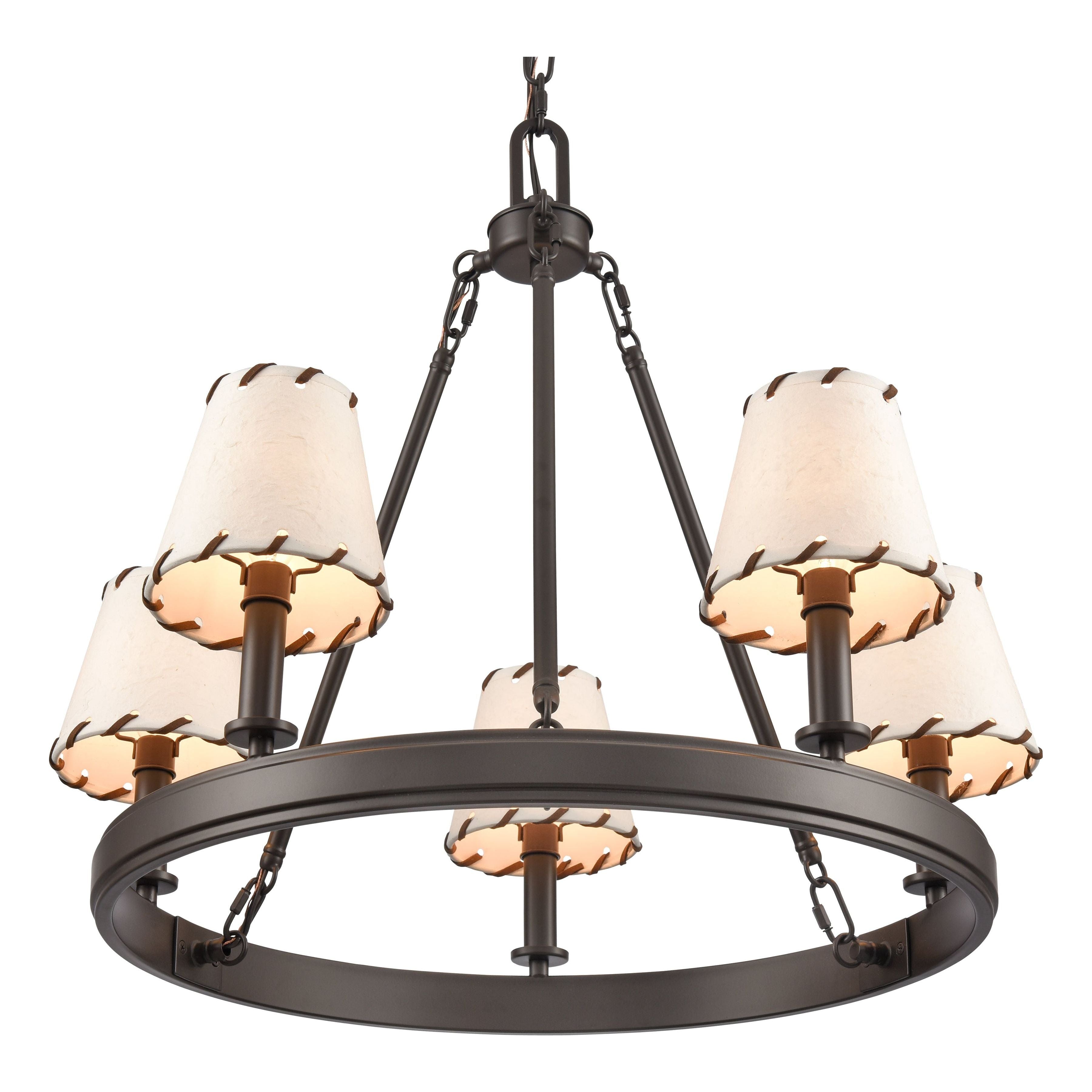 Marion 24.5" Wide 5-Light Chandelier